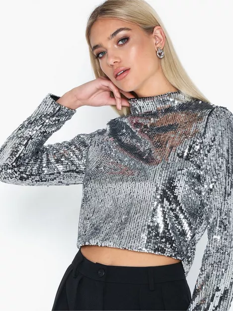 Buy Glamorous Sequin Crop | Nelly.com