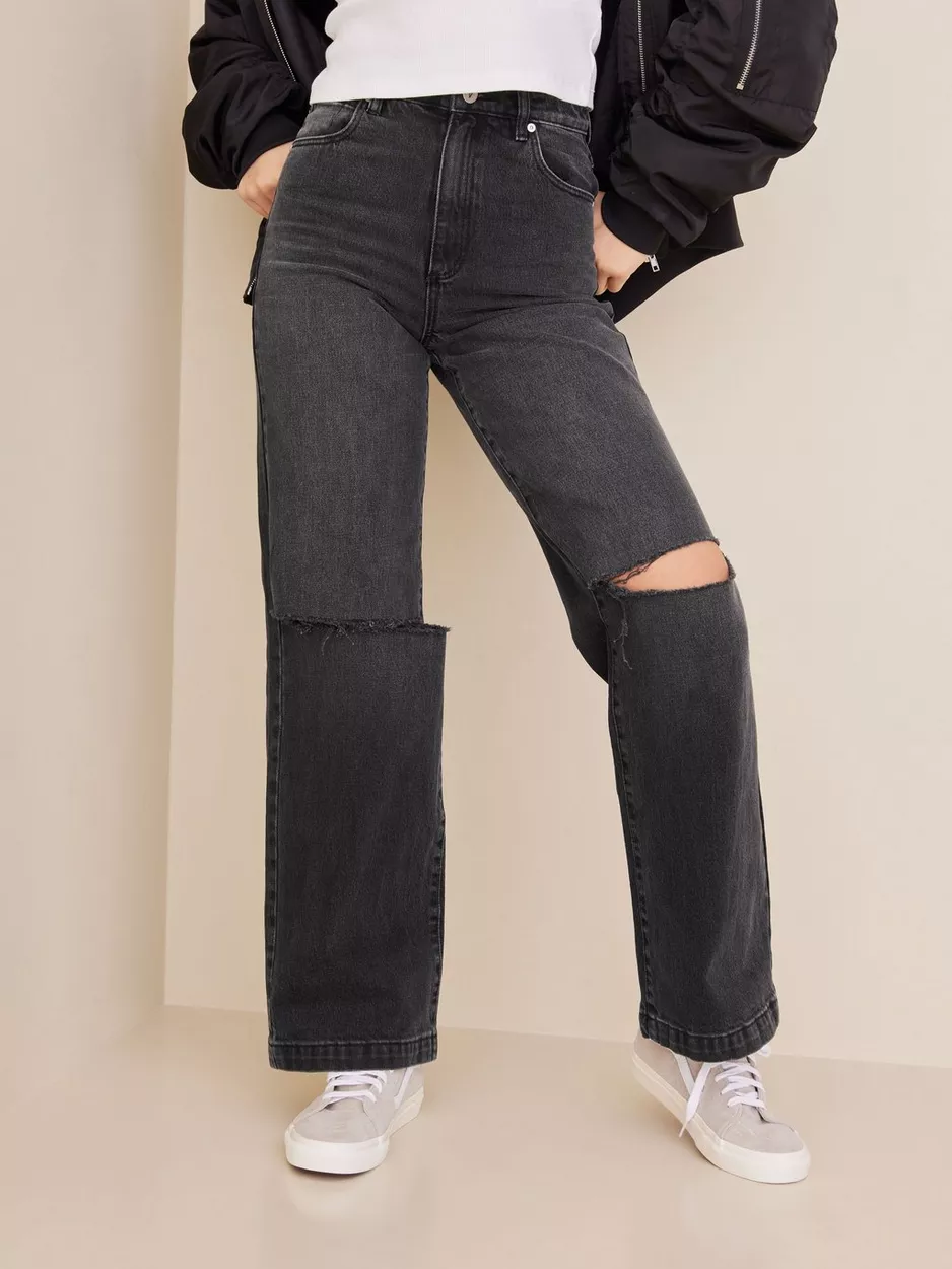 Abrand Jeans A 94 High & Wide Cindy Rip Denim