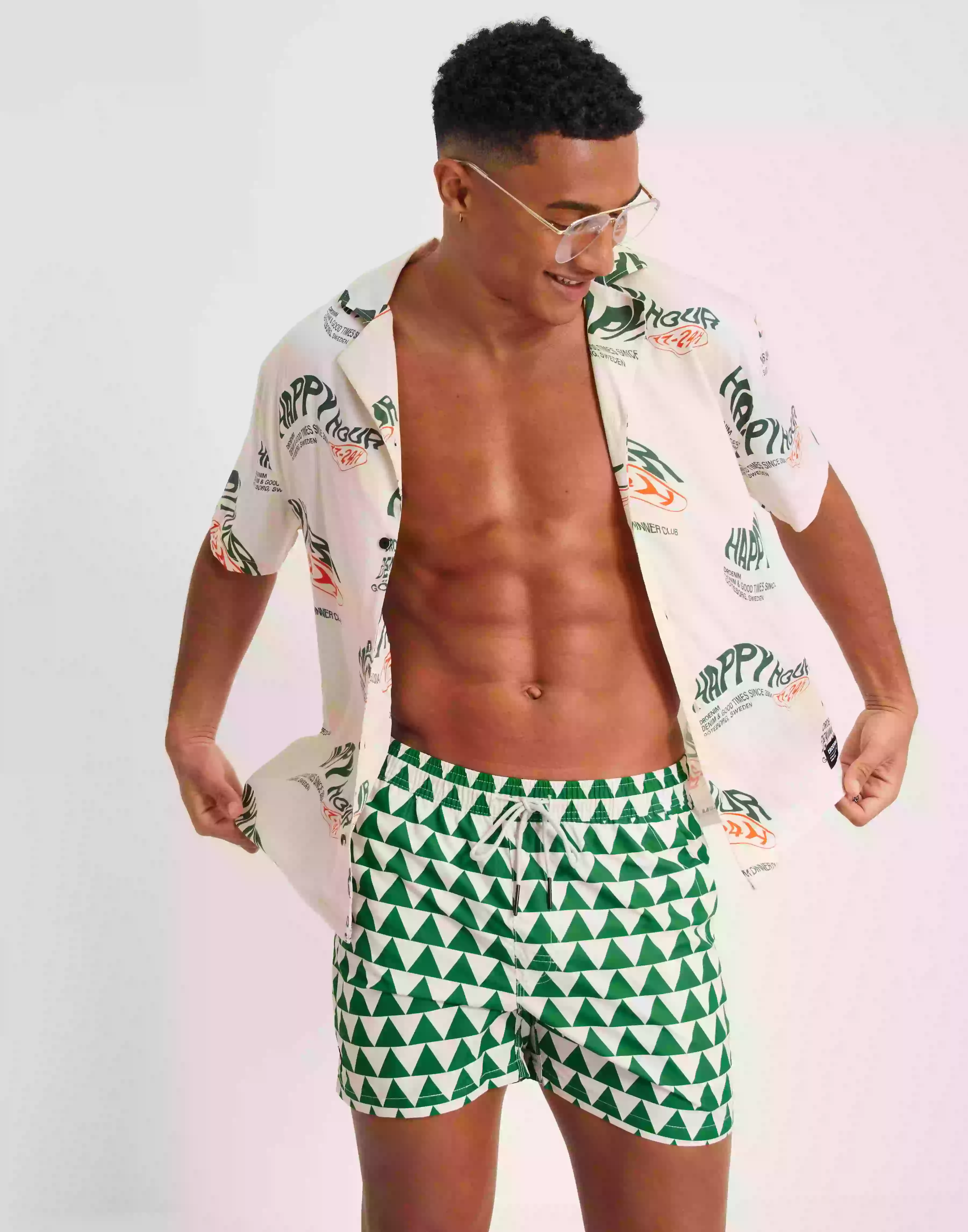 OAS Swim Shorts Badbyxor Green