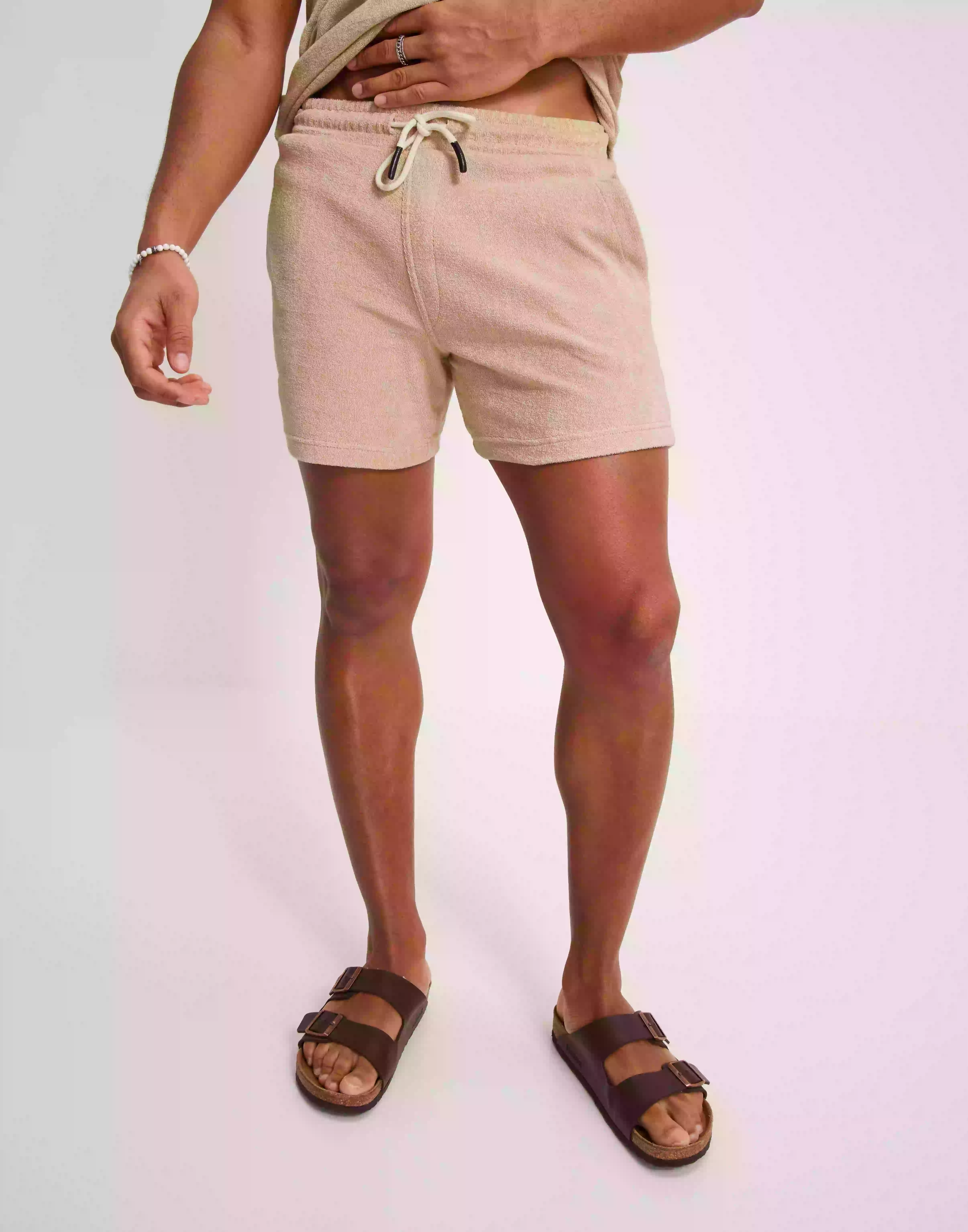 OAS Terry Shorts Mjukisshorts Beige