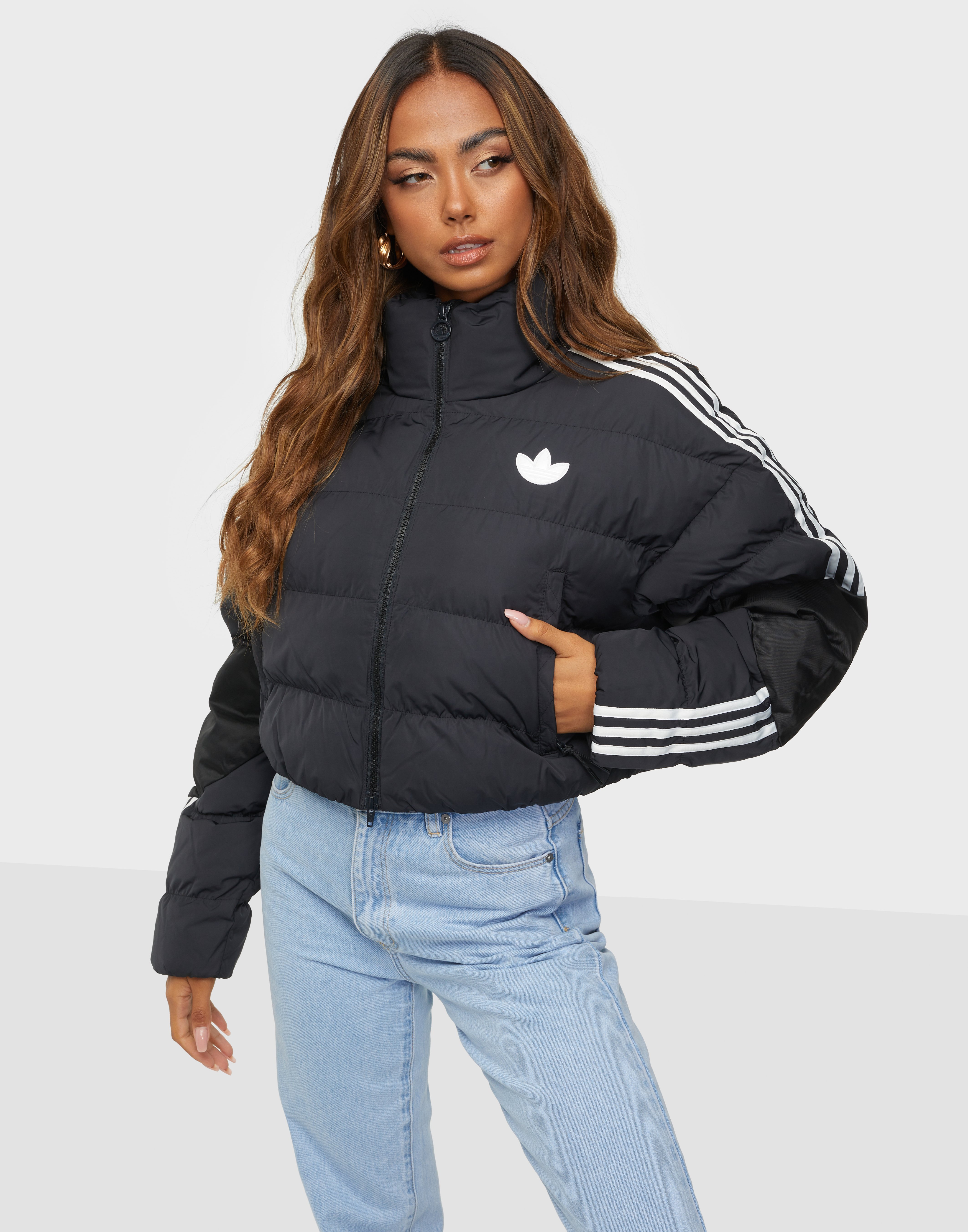 cropped puffer adidas