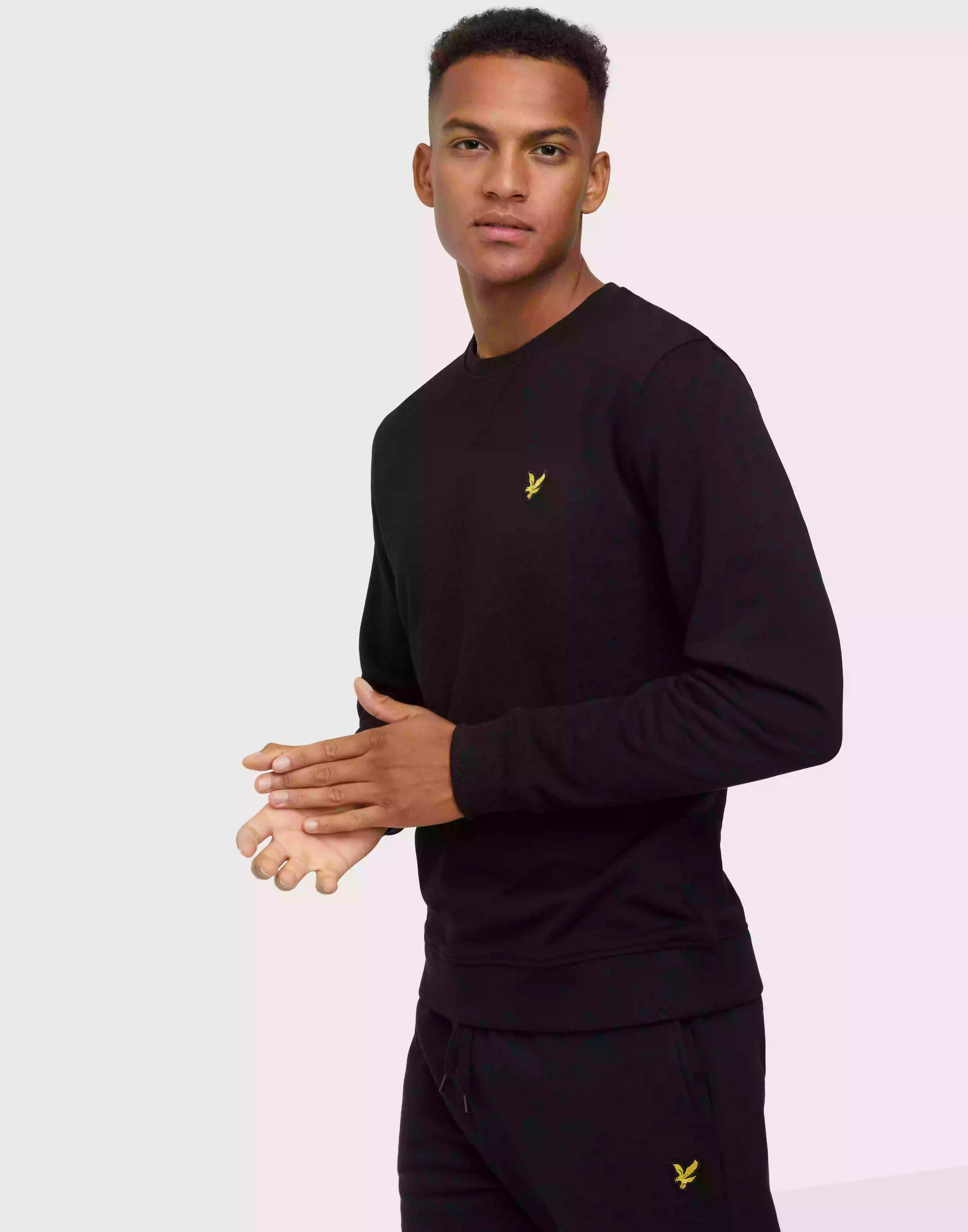 Lyle & Scott Crew Neck Sweatshirt Sweatshirts Jet Black