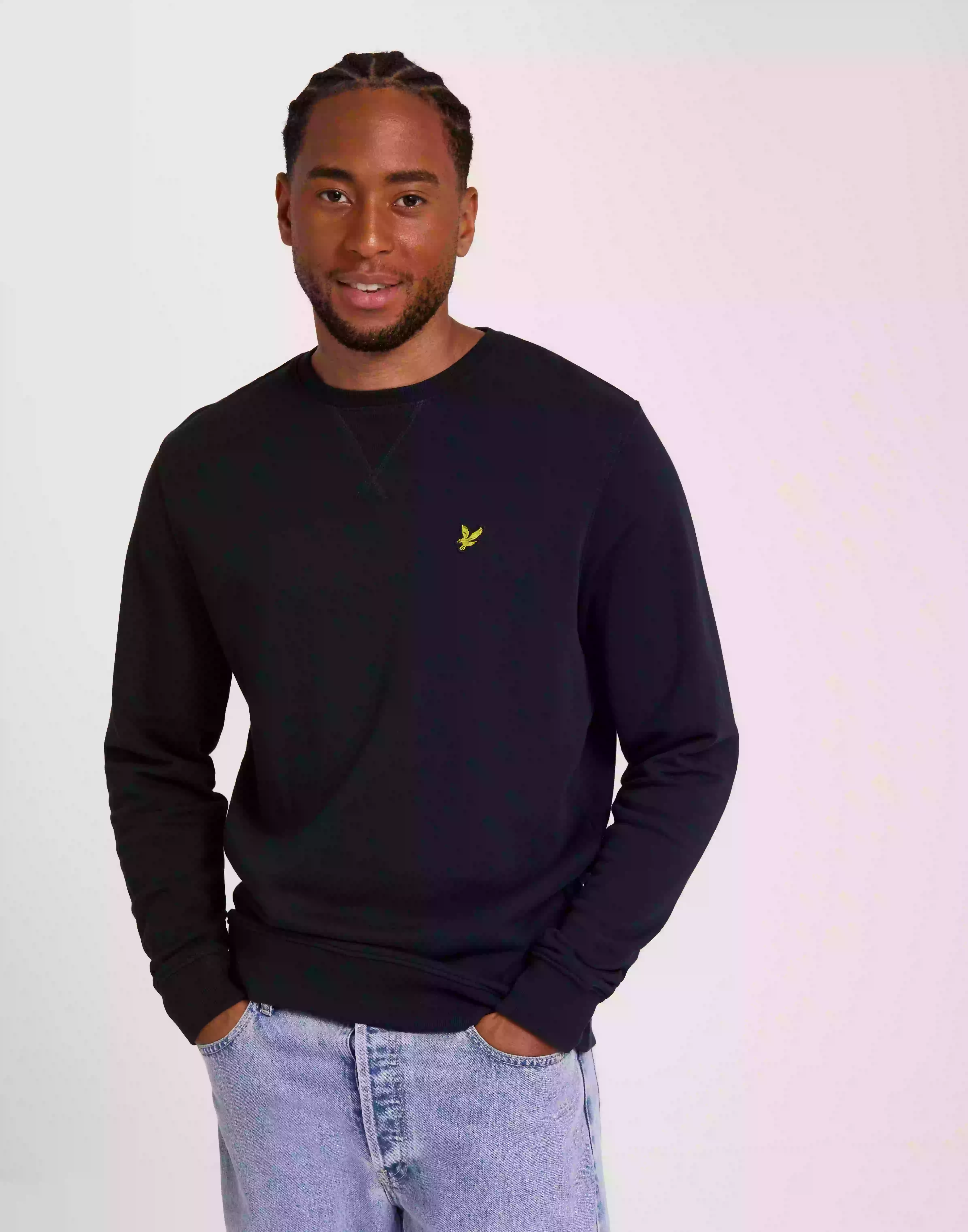 Lyle & Scott Crew Neck Sweatshirt Sweatshirts Dark Navy