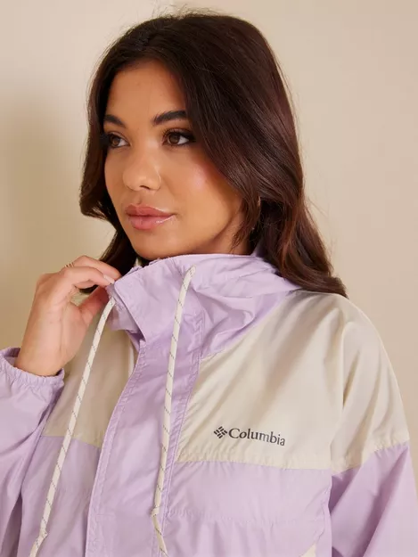 Columbia Flash Challenger cropped windbreaker jacket in lilac