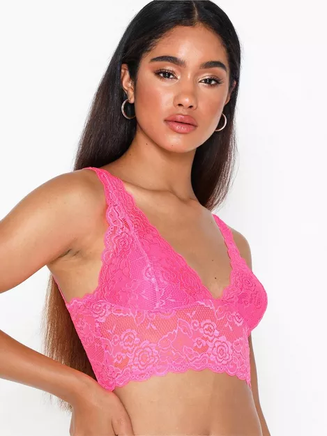 Buy Only ONLCHLOE LACE BRA COLOUR ACC - Pink