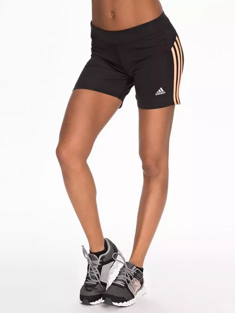 Buy Adidas Sport Performance Short Tights - Black/Orange | Nelly.com