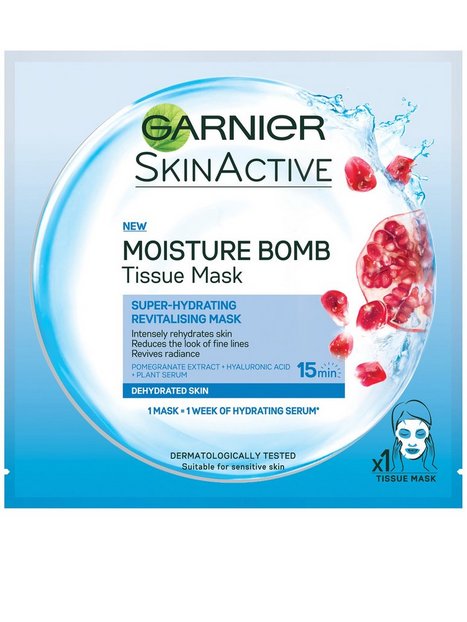 Garnier Moisture Bomb Tissue Mask Ansiktsmasker Transparent