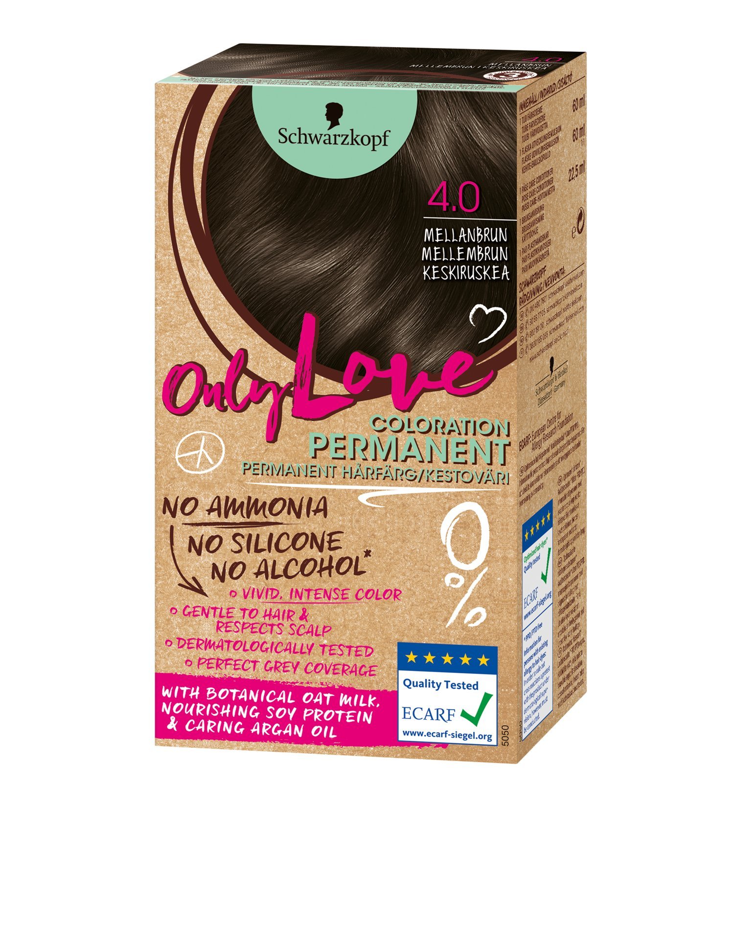 Schwarzkopf Only Love Hårfärg 4.0 Mellanbrun