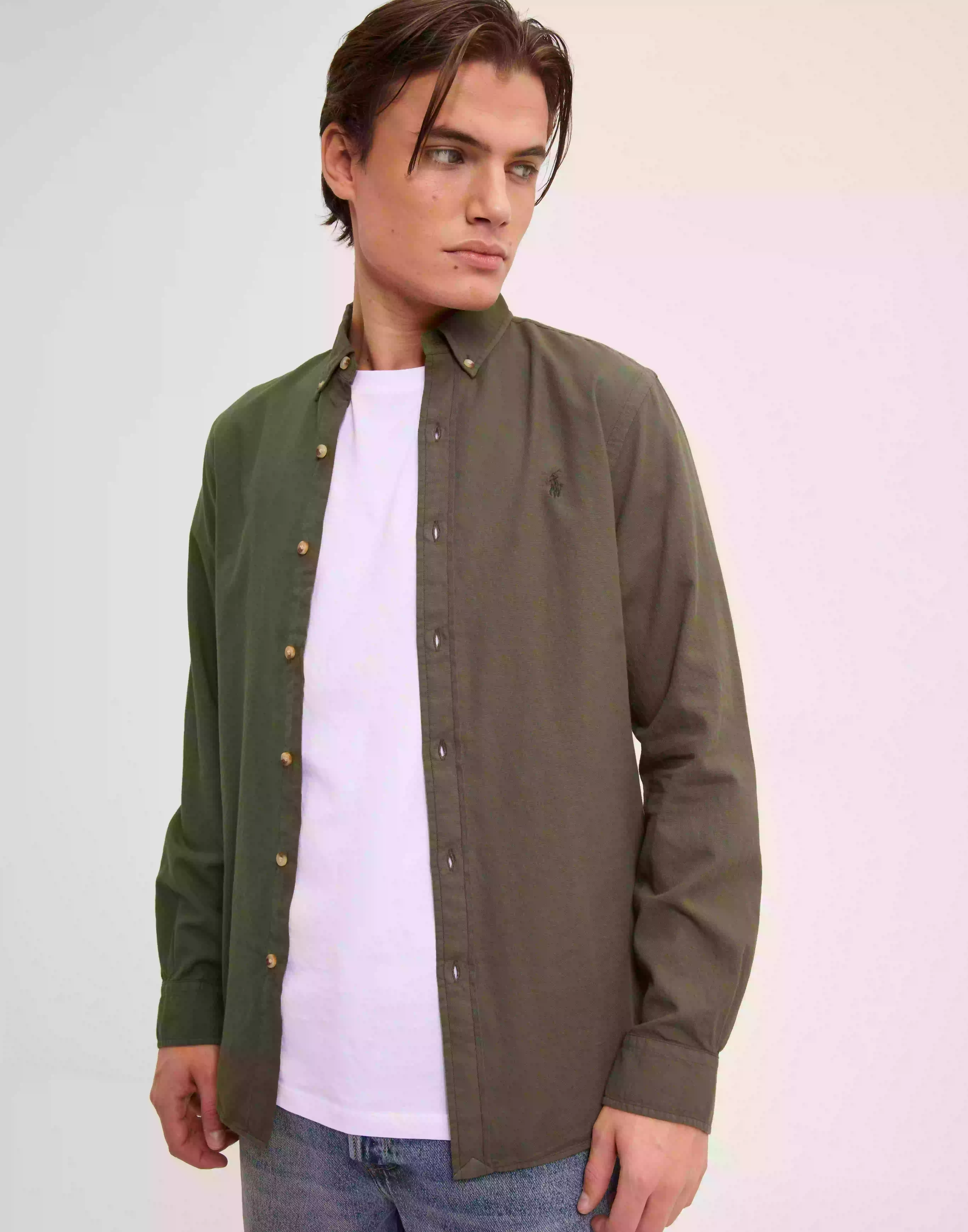 Polo Ralph Lauren Polo LS Sport Shirt Linneskjortor Green