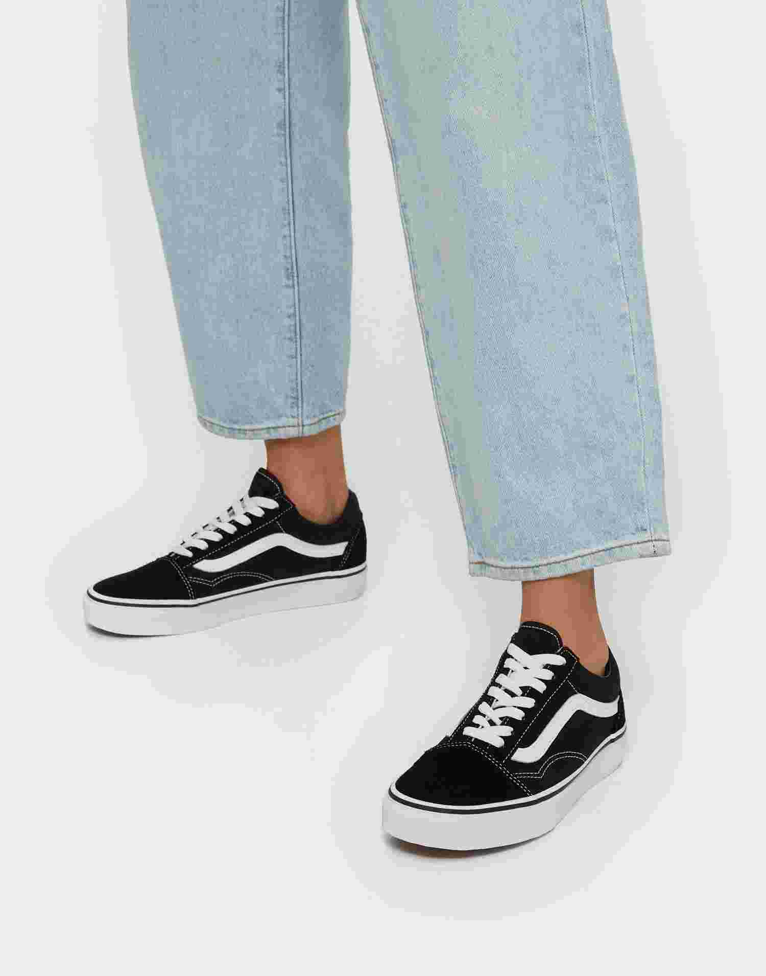 Ua Old Skool Vans Blackwhite Sneakers Shoes Women Nellycom