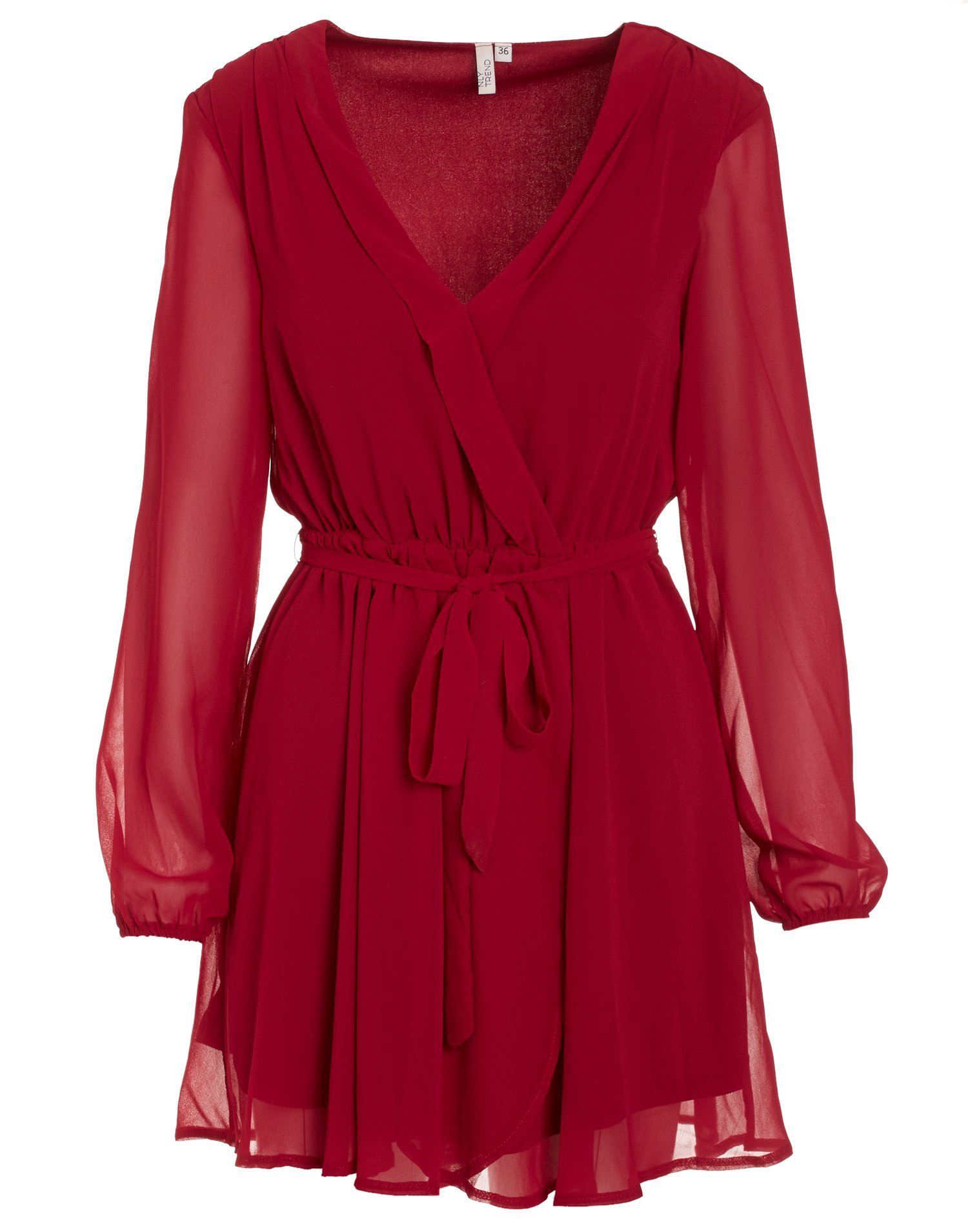 Wrapped Dress - Nly Trend - Burgundy - Party Dresses - Clothing - Women ...
