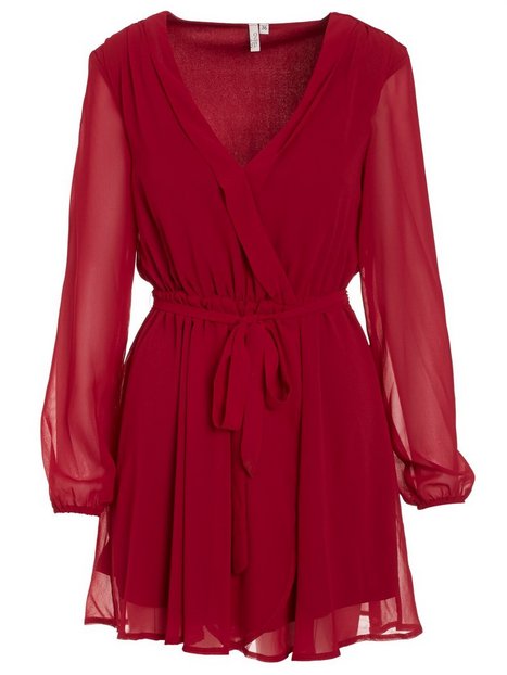Wrapped Dress - Nly Trend - Burgundy - Party Dresses - Clothing - Women ...
