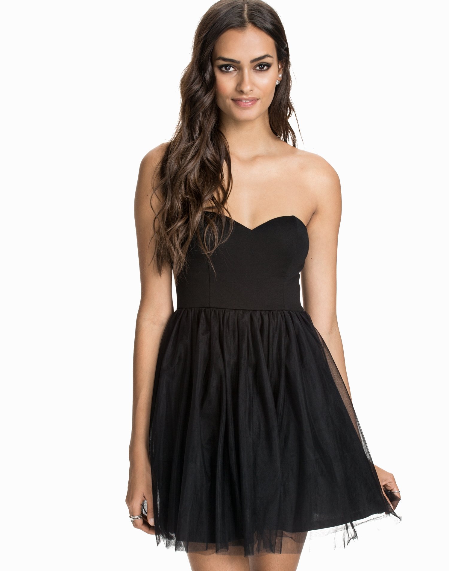 The Tulle Bustier Dress - Nly Trend - Black - Party Dresses - Clothing ...