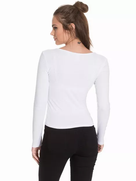 NELLY WHITE - gray viscose leggings with white logo