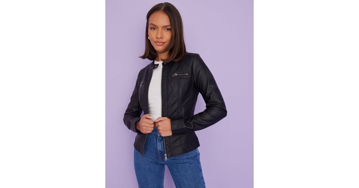 Only bandit faux outlet leather jacket