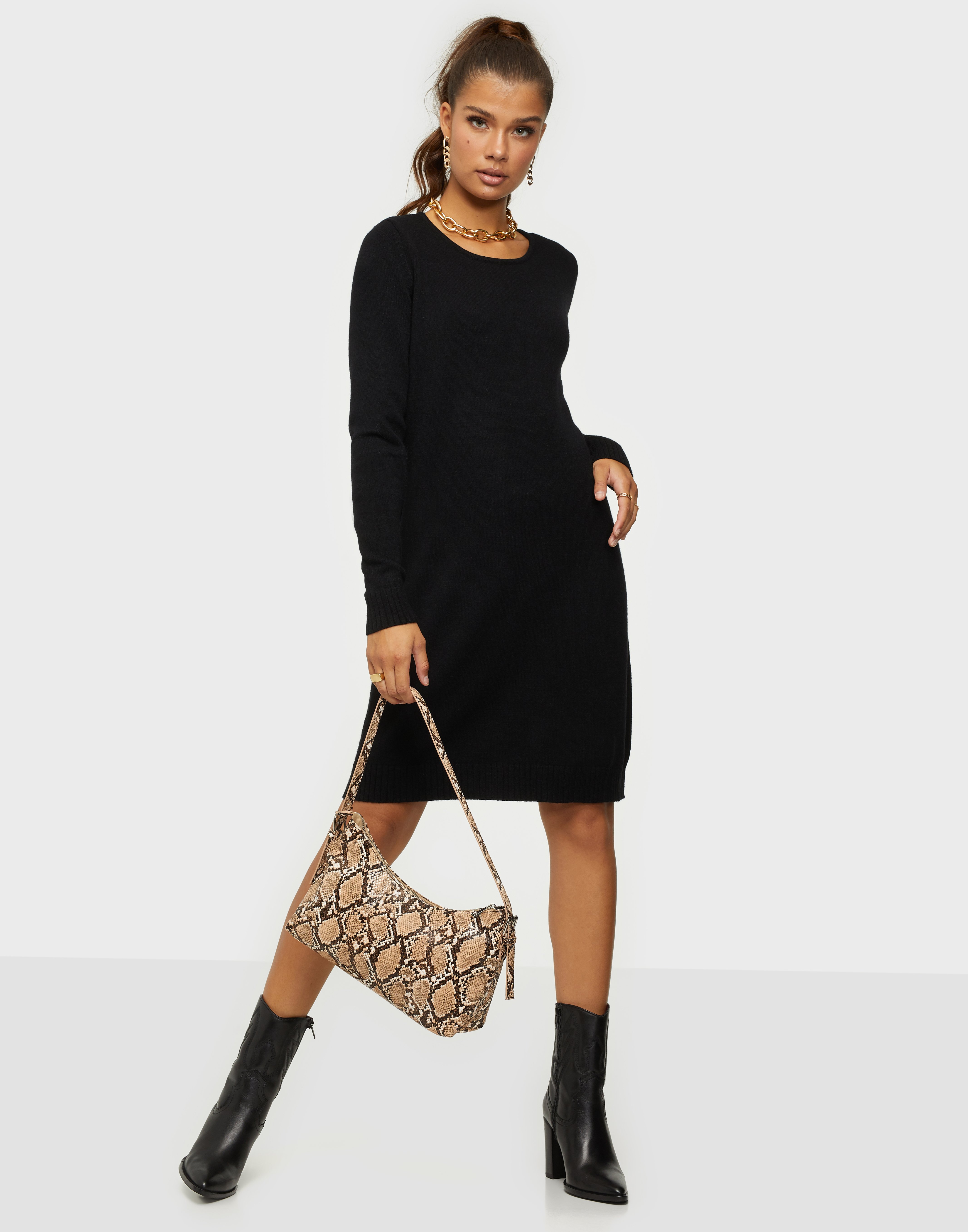 VIRIL L/S KNIT DRESS - NOOS