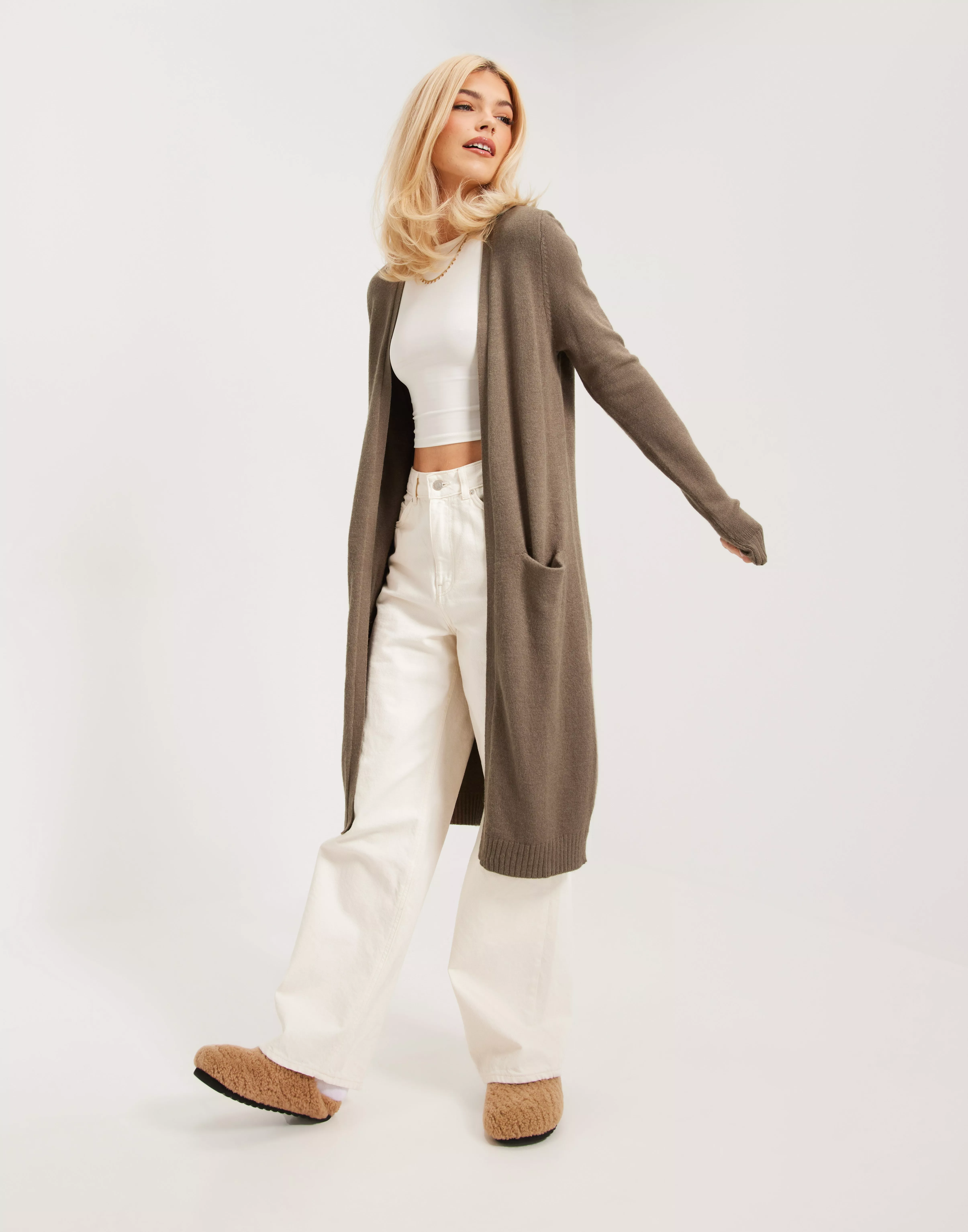 Vila viril shop long knit cardigan