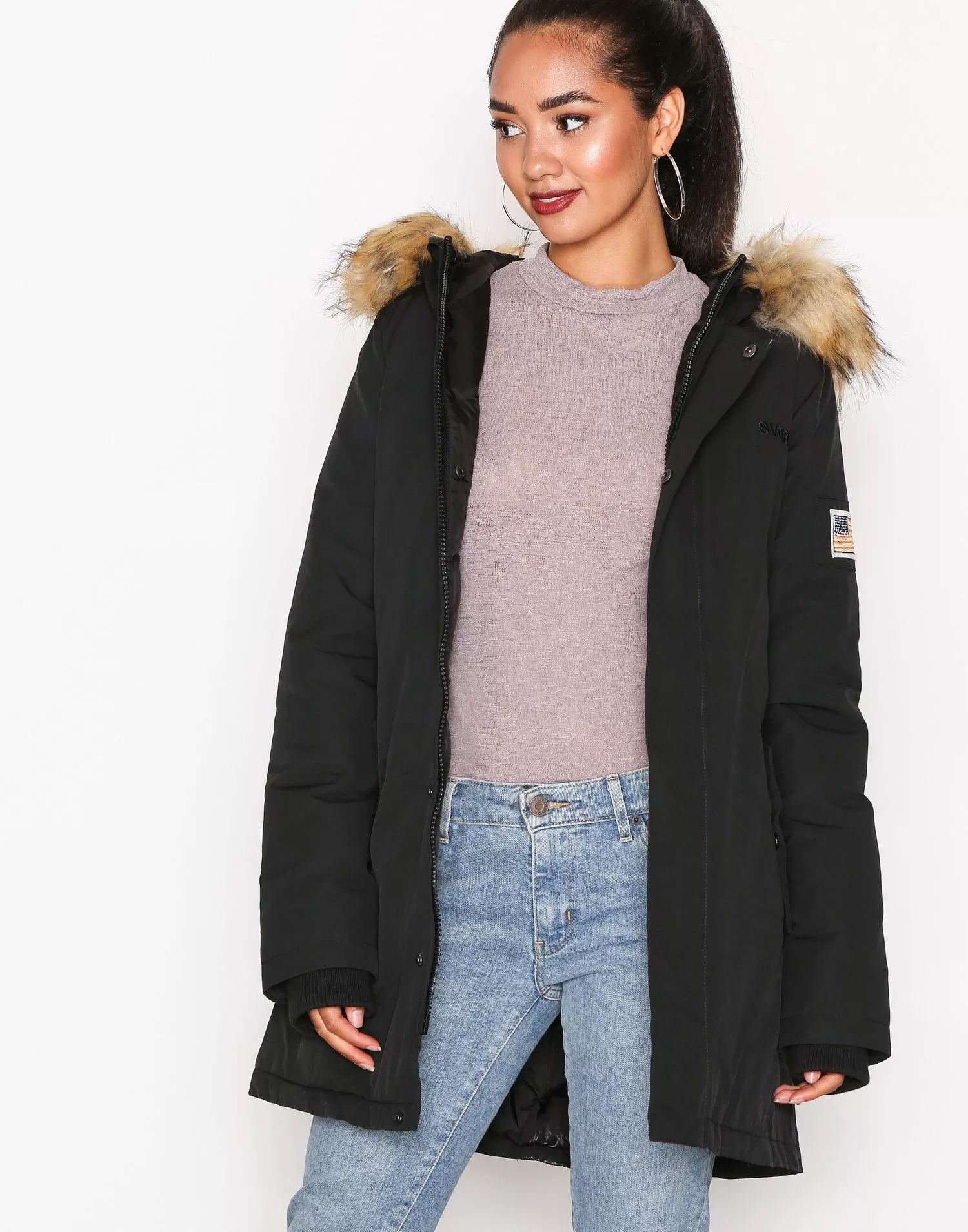 Røg du er kilometer Køb Svea Miss Lee Jacket - Black | Nelly.com