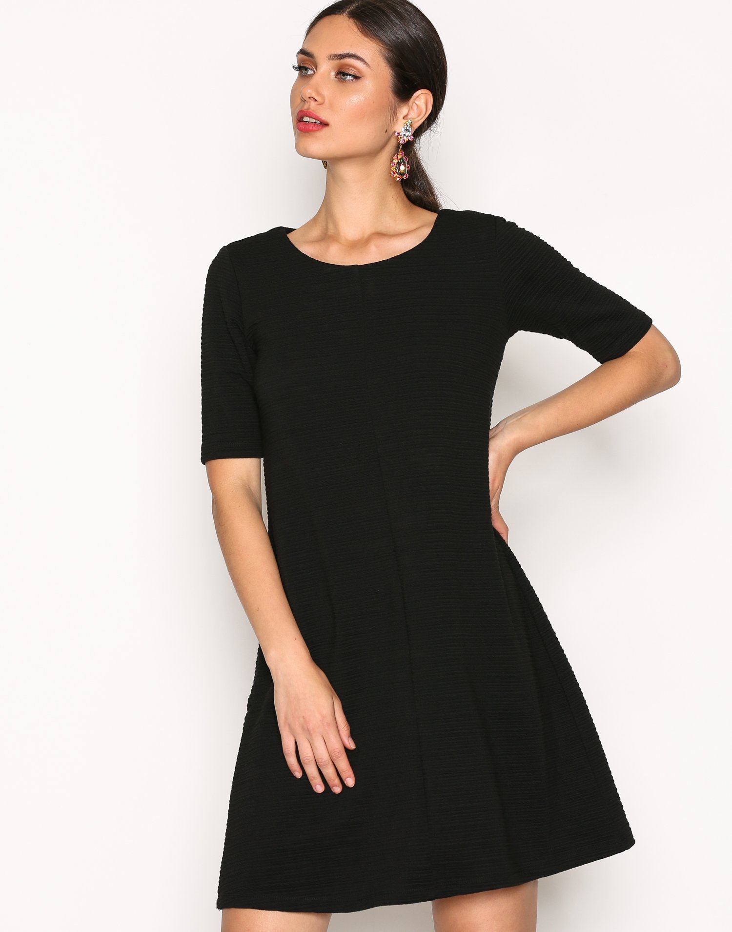 VICARO A-SHAPE JERSEY DRESS-NOOS