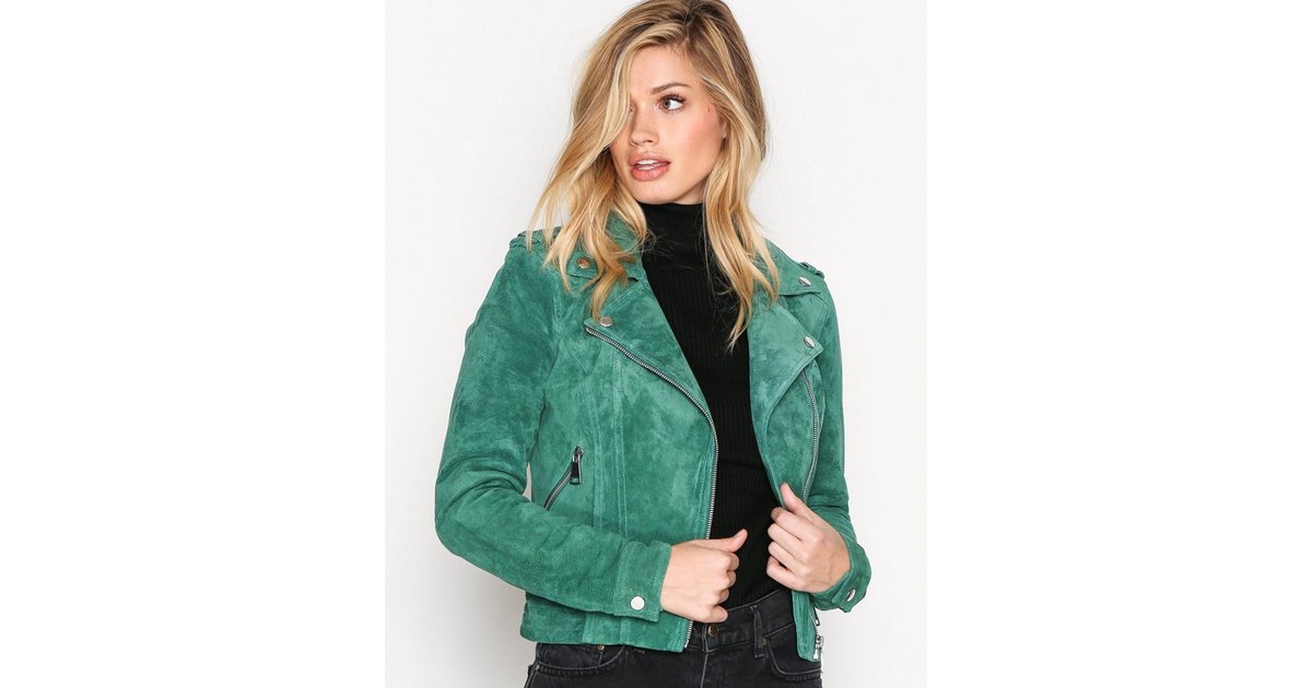 Vero moda green suede on sale jacket