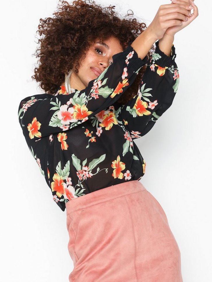 Festbluse PCAMALIE SMOCK LS TOP BOX D2D festtop