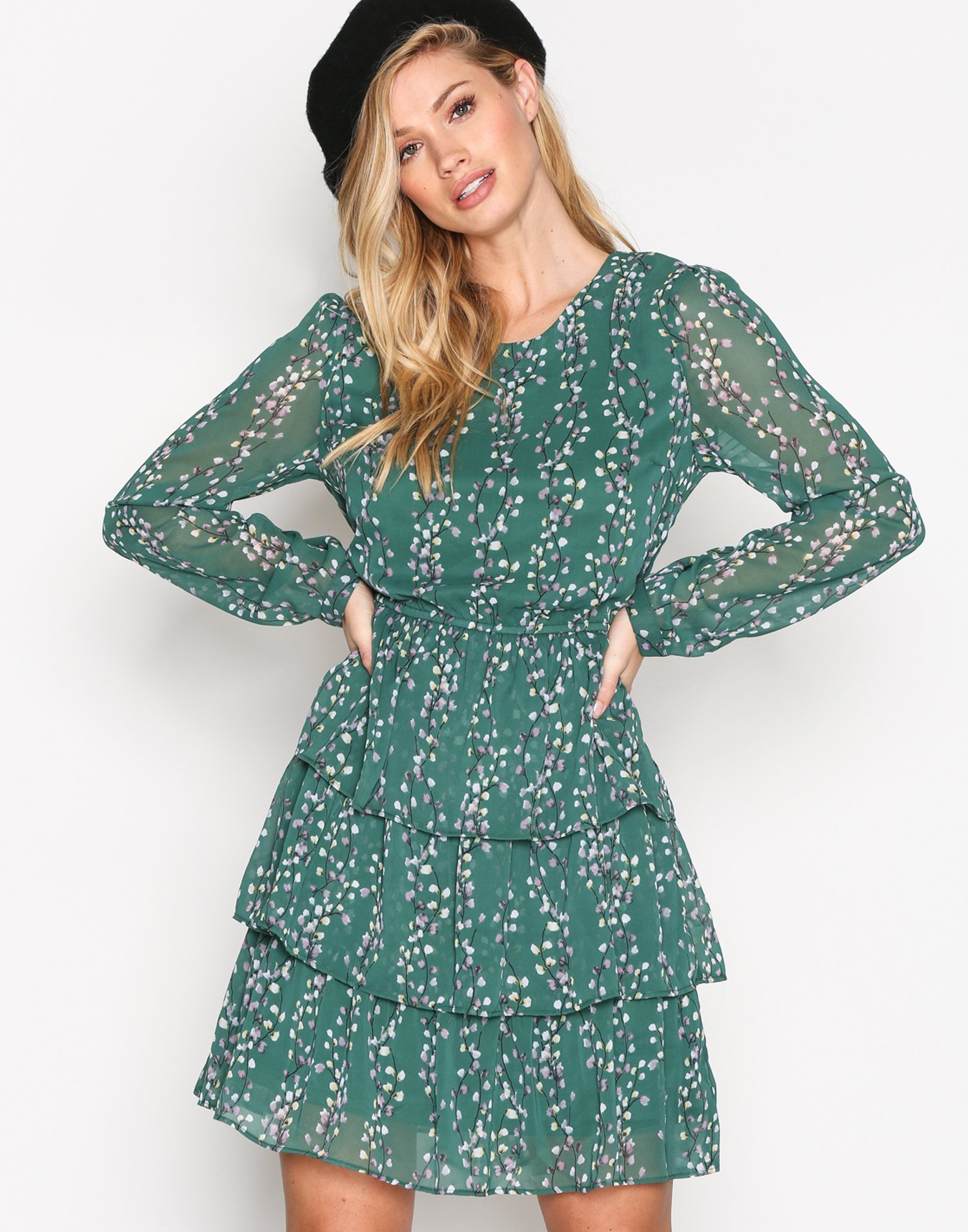 onlDITTE L/S LAYRED DRESS WVN