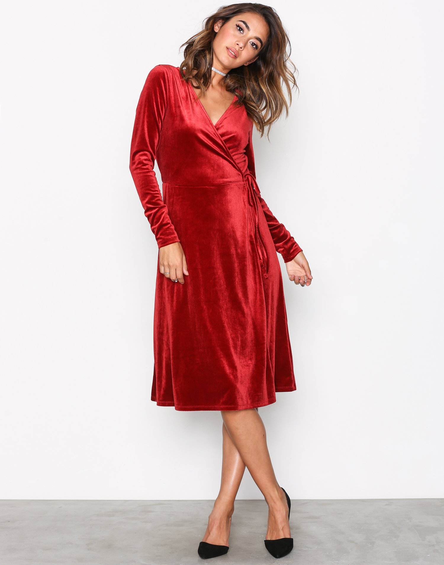 VMBEAVEN L/S WRAP DRESS NO EXP