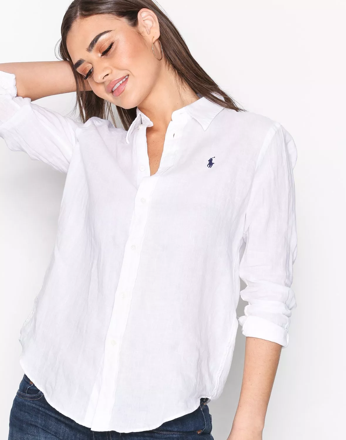 polo dress shirt white
