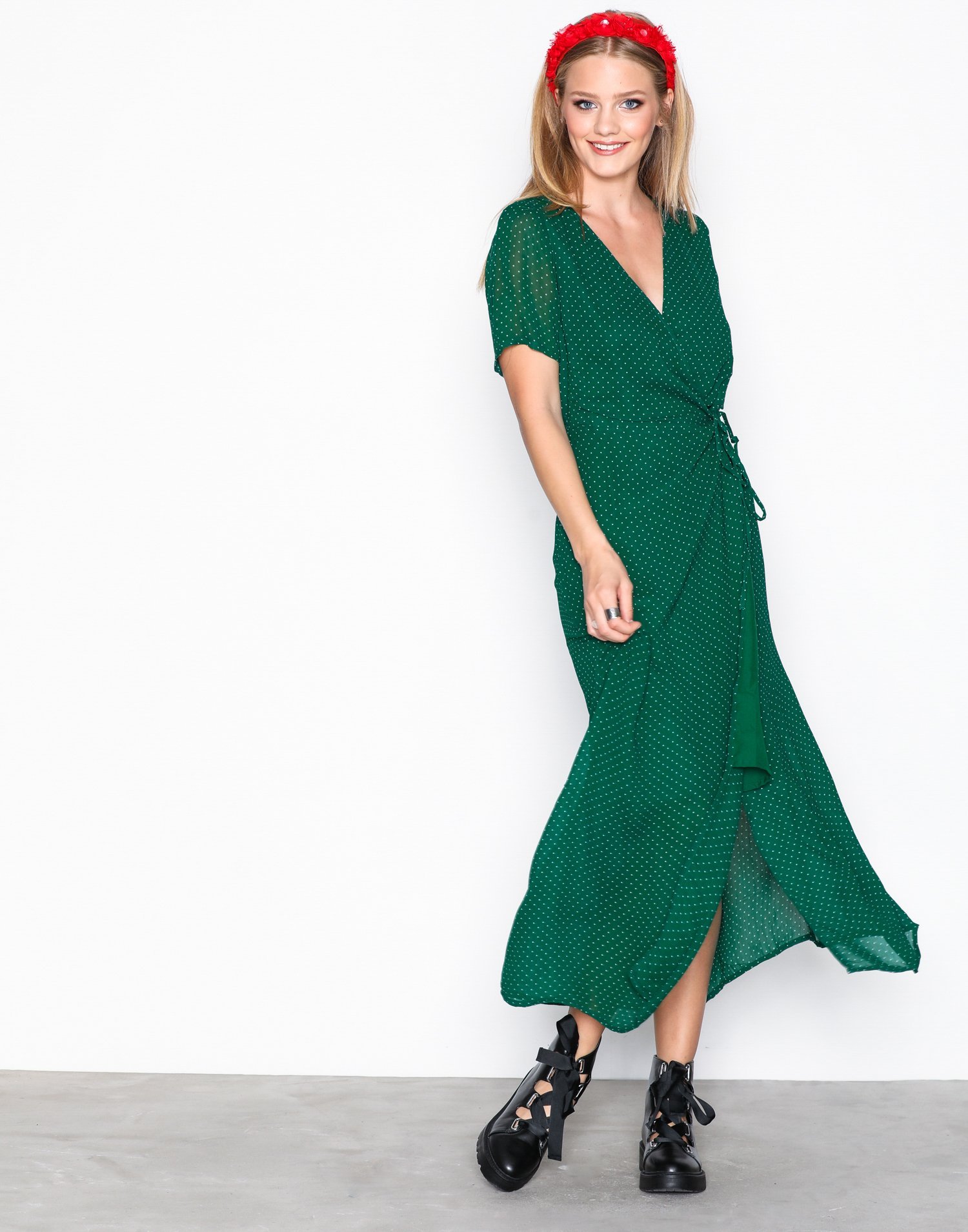OBJGAMILLA S/S LONG DRESS A SP
