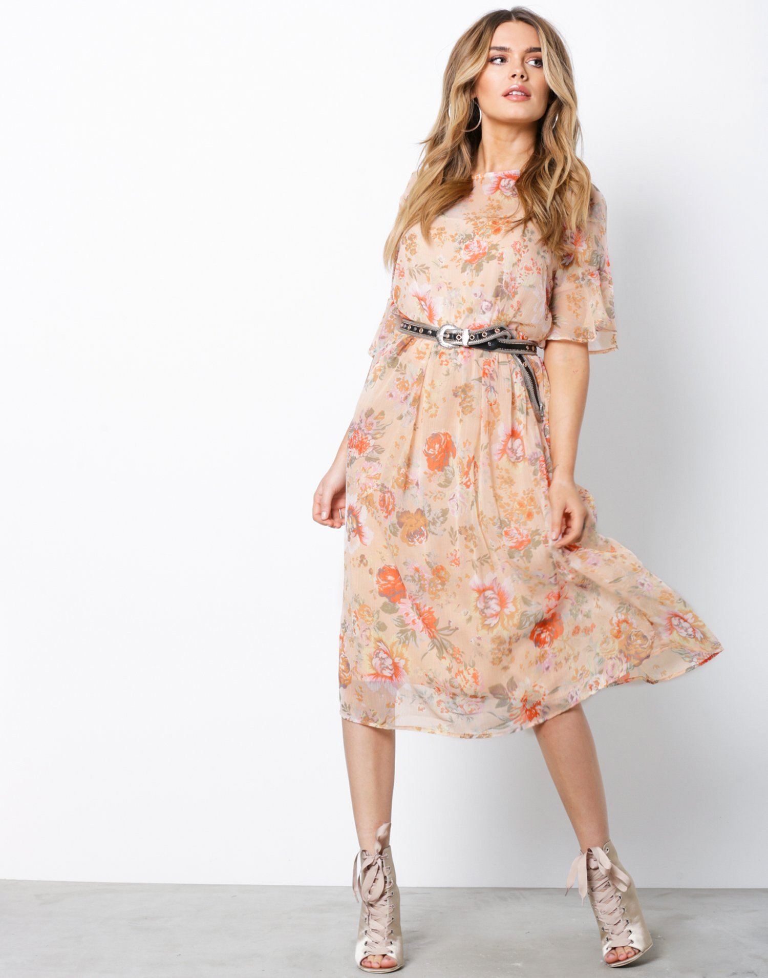 VIMOUNA S/S MEDI DRESS