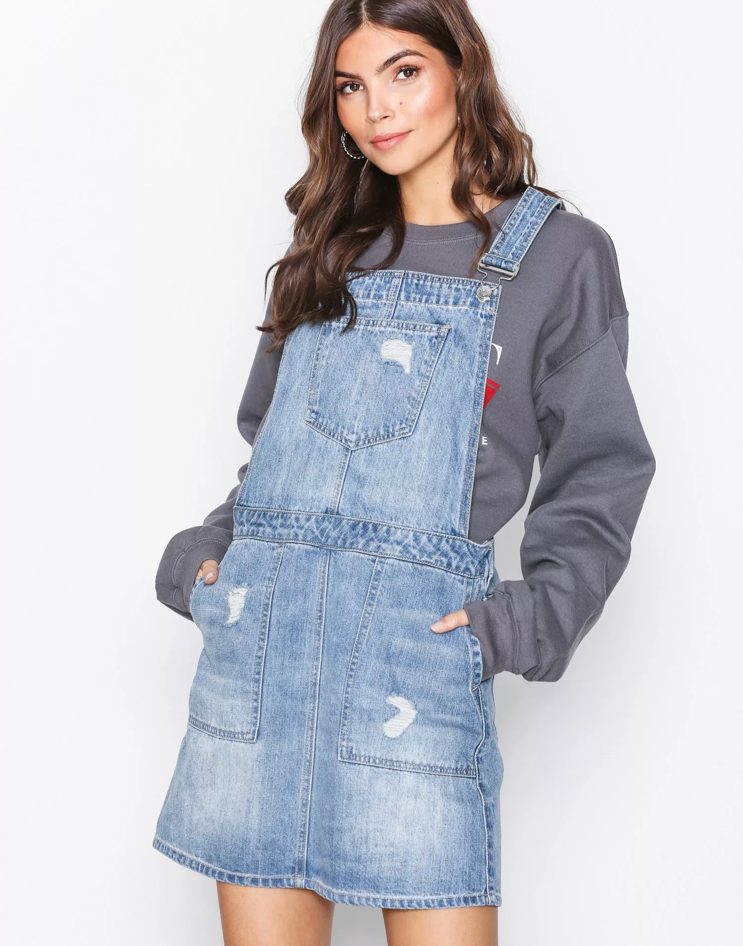 Vero moda dungaree on sale dress