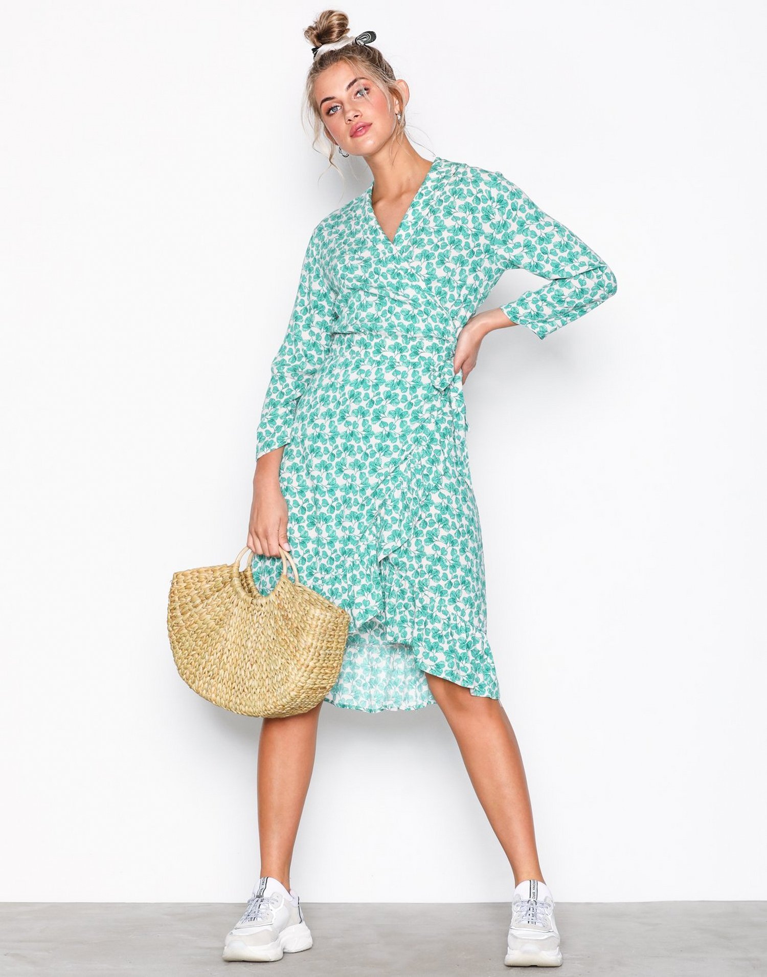 OBJHOLLY BAY 3/4 WRAP DRESS 97 DIV