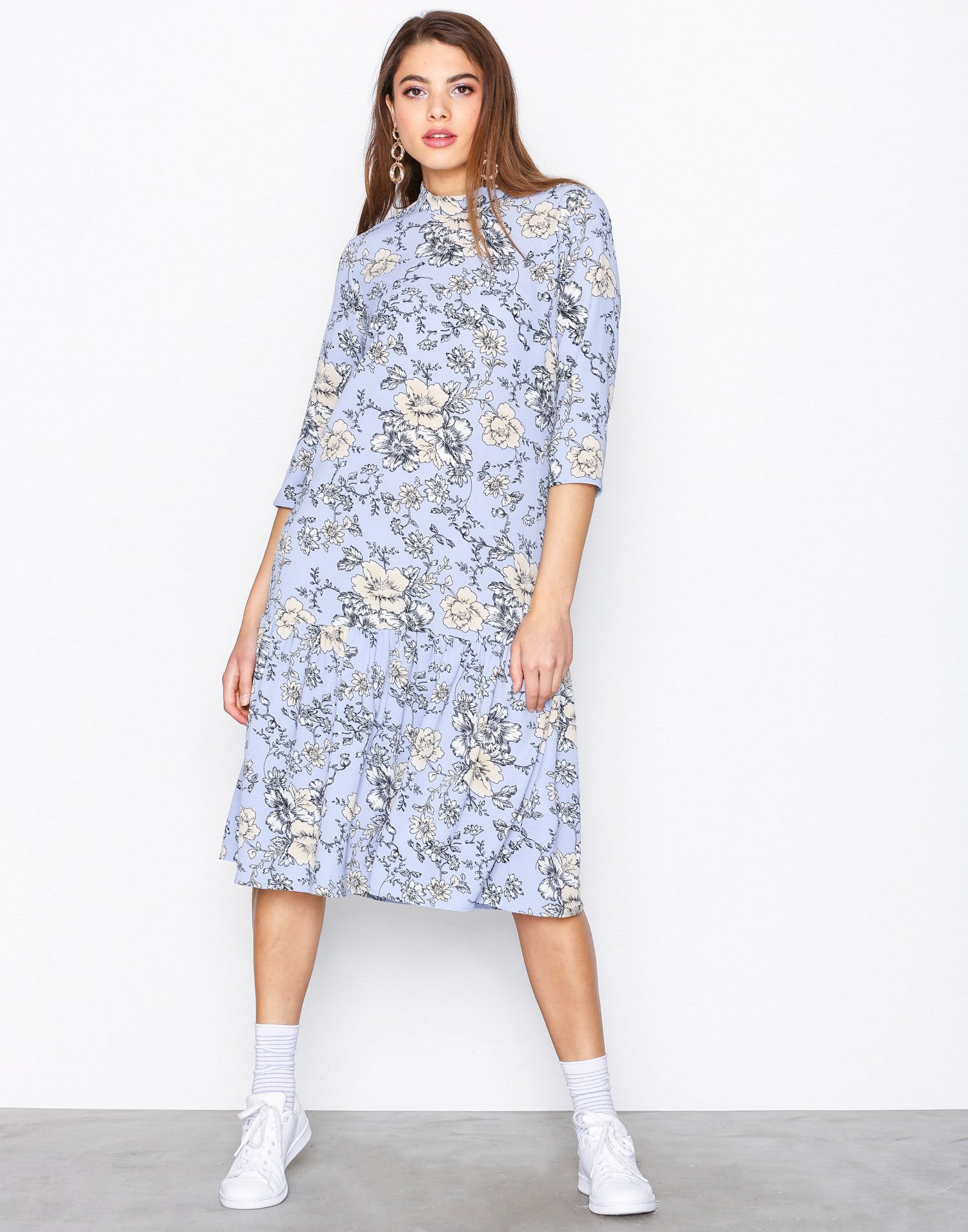 JDYHAPPY 3/4 HIGH NECK DRESS WVN EX