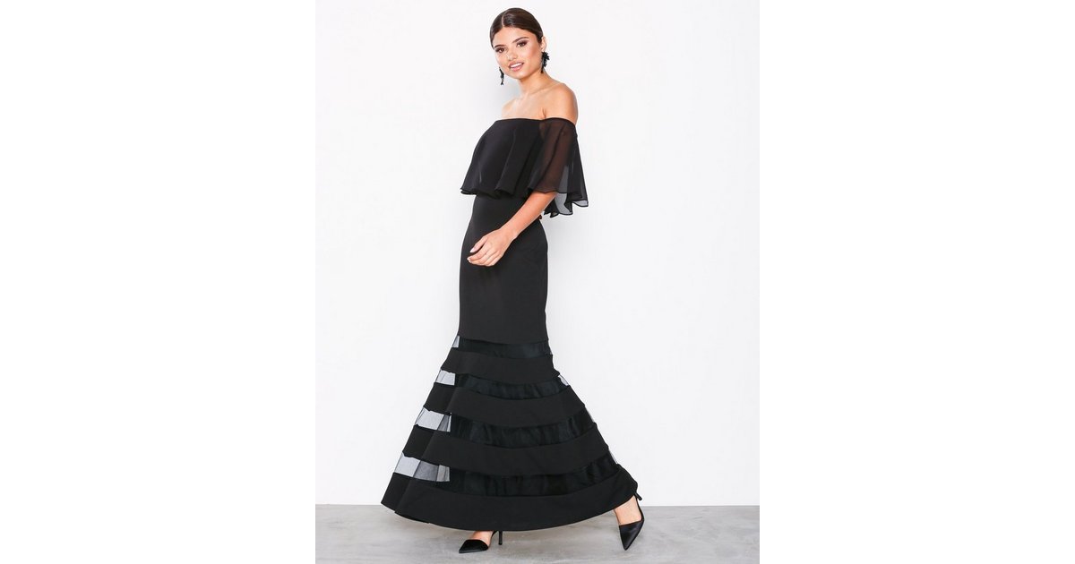 Buy Lauren Ralph Lauren Shaynie Elbow Sleeve Evening Dress - Black ...