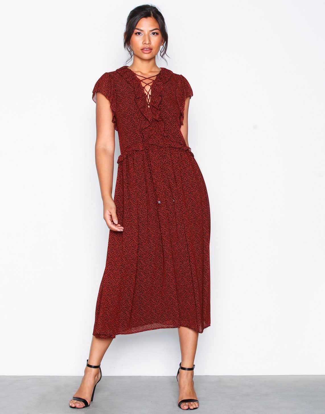 LACE UP MAXI DRESS