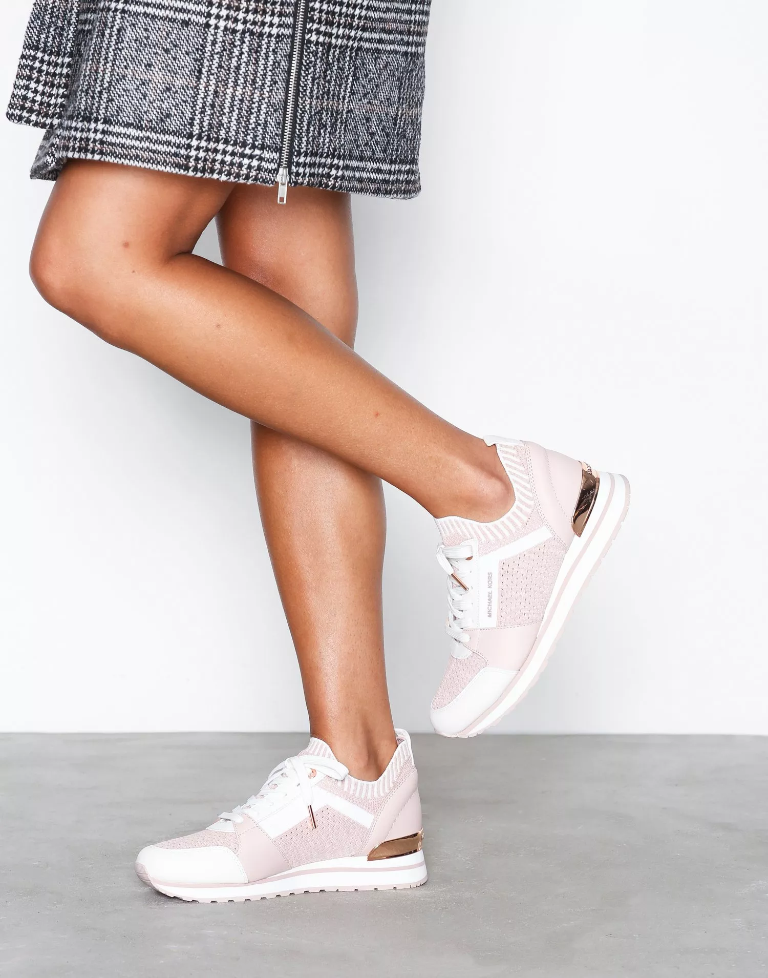 Michael kors billie deals knit trainer sneakers