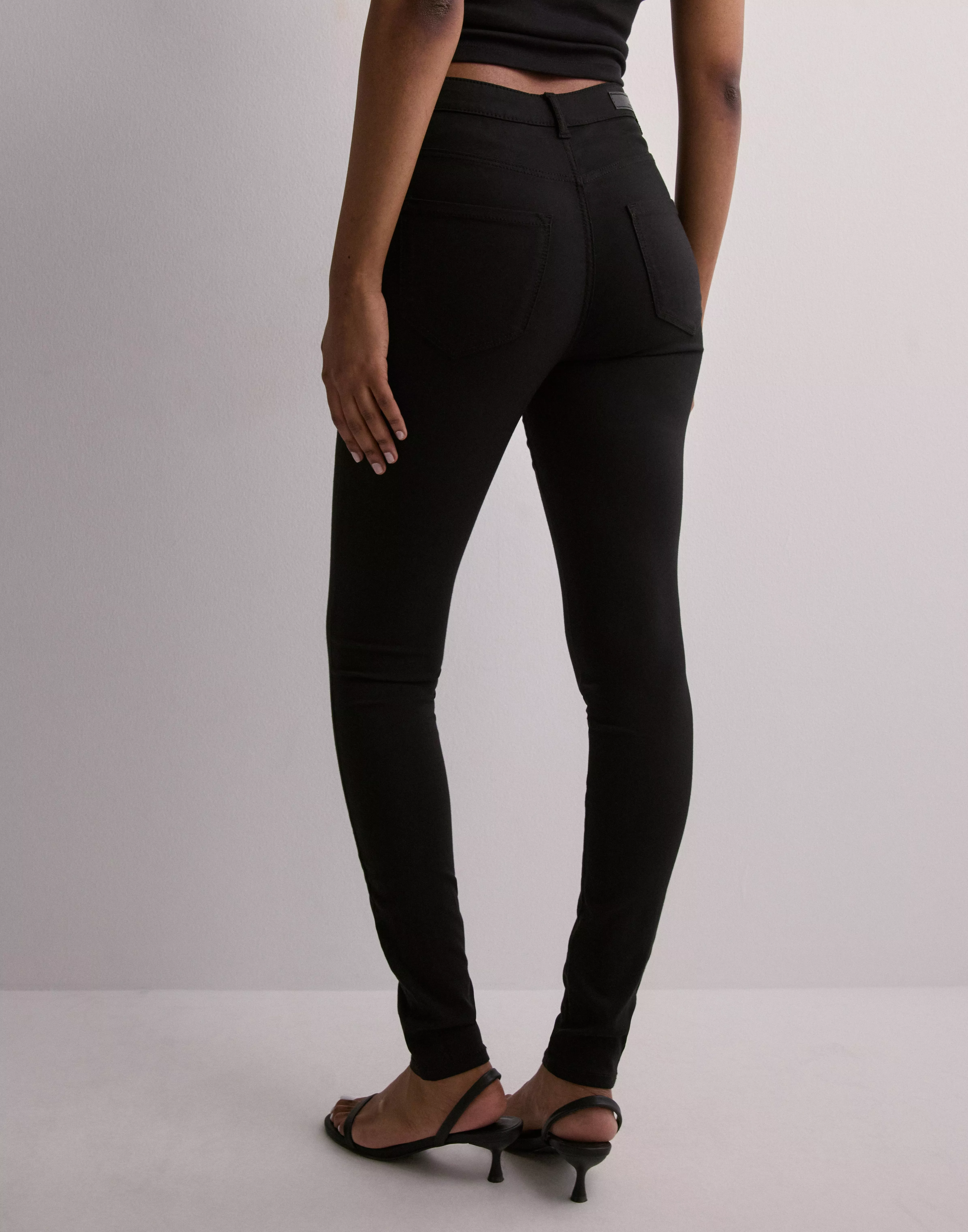 Buy Pieces PCHIGHSKIN WEAR JEGGINGS/NOOS - Black