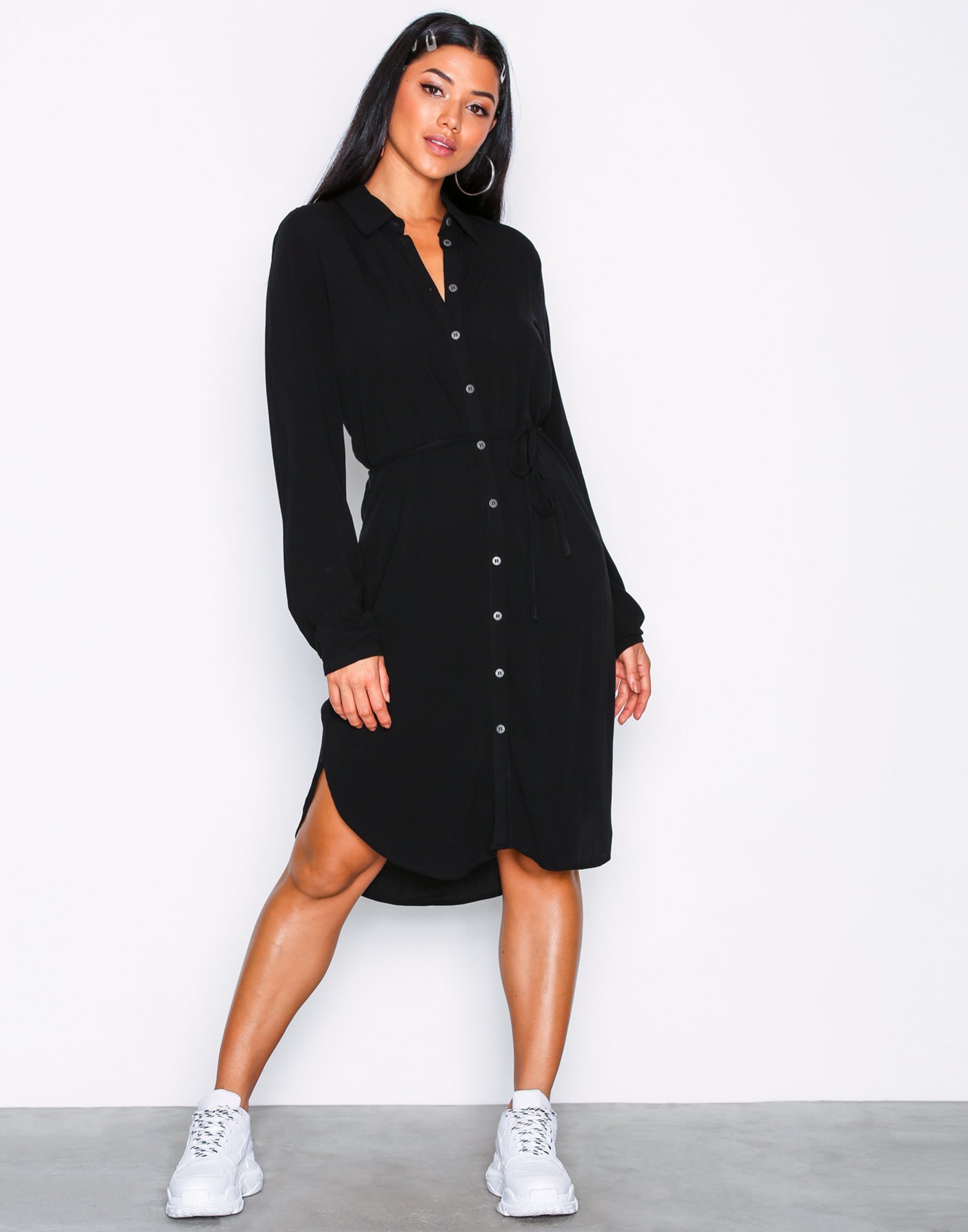 OBJBAY L/S SHIRT DRESS NOOS