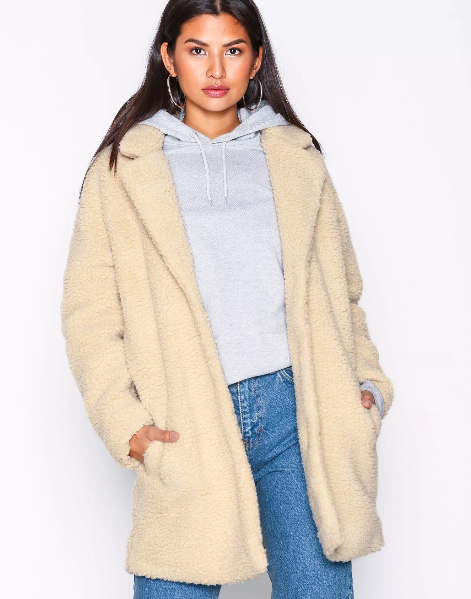 Only aurelia on sale oversized shearling coat