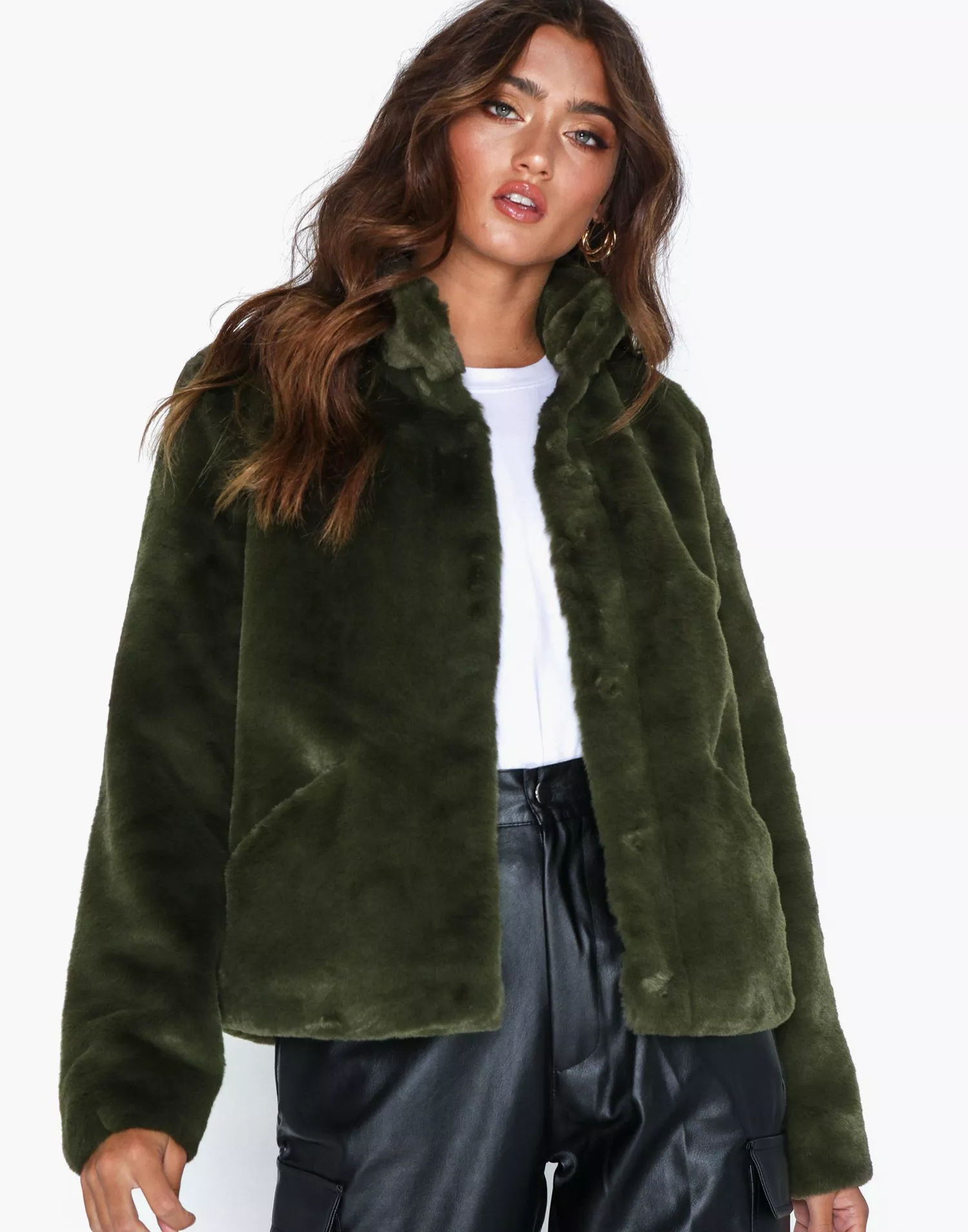 Onlvida faux fur 2025 jacket otw noos