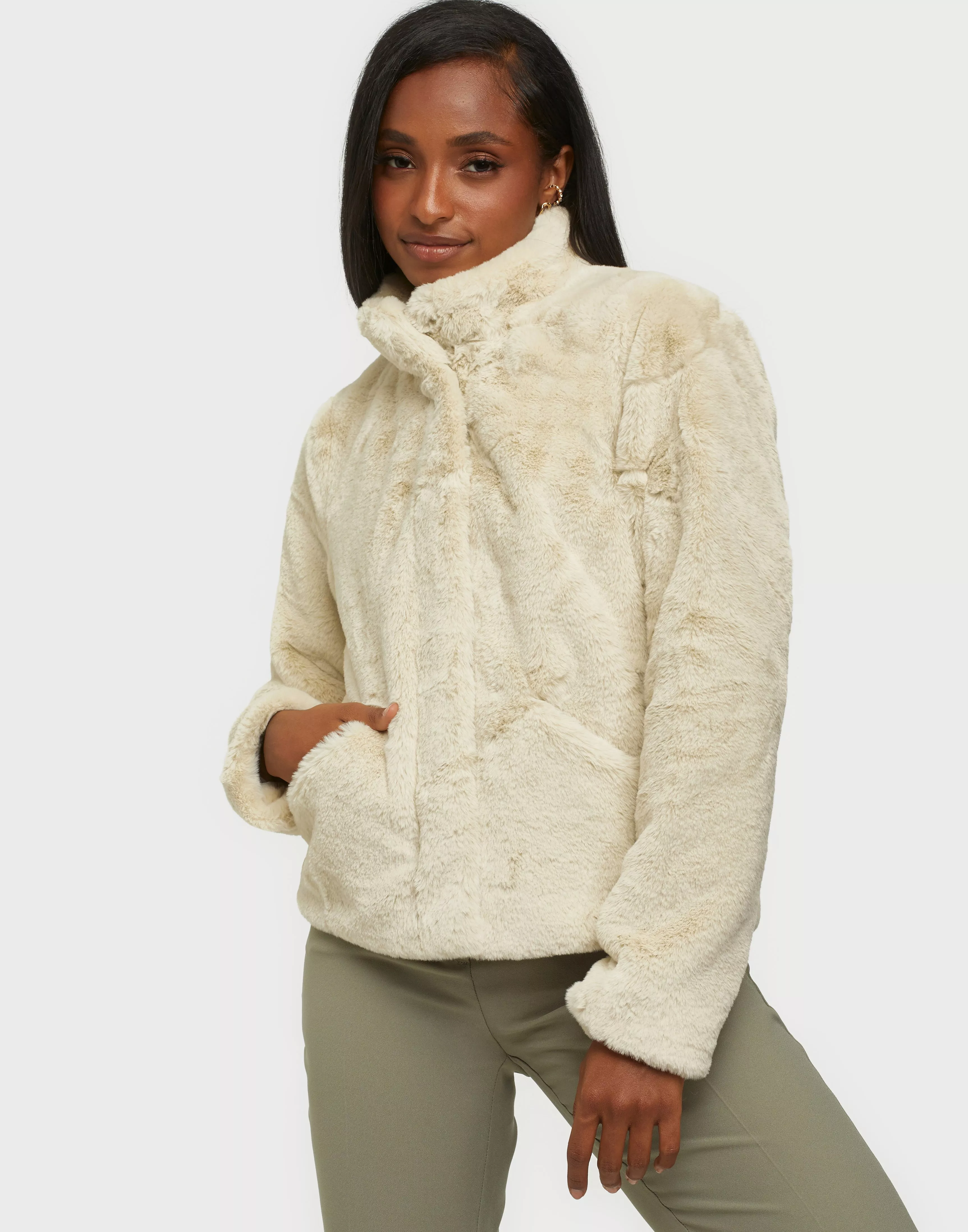 Faux fur jacket discount only