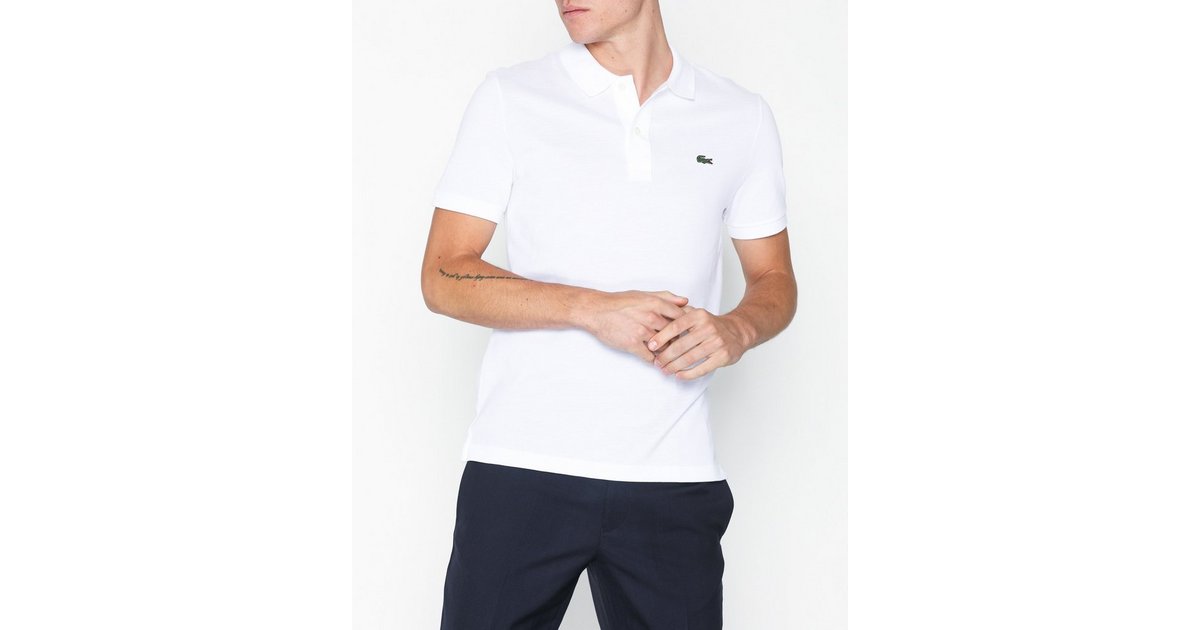 Polo blanc lacoste homme best sale