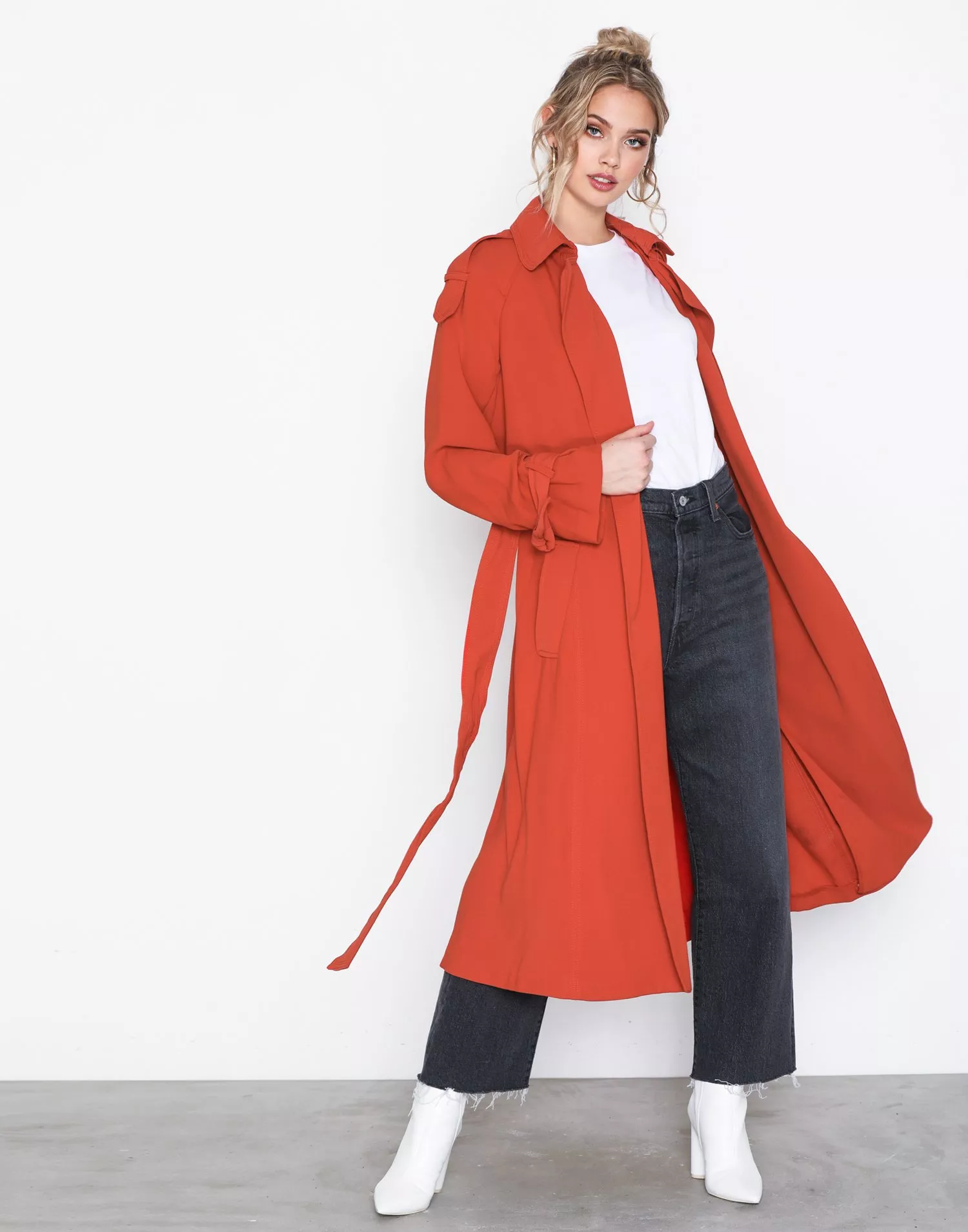 Michael kors drapey hot sale trench coat