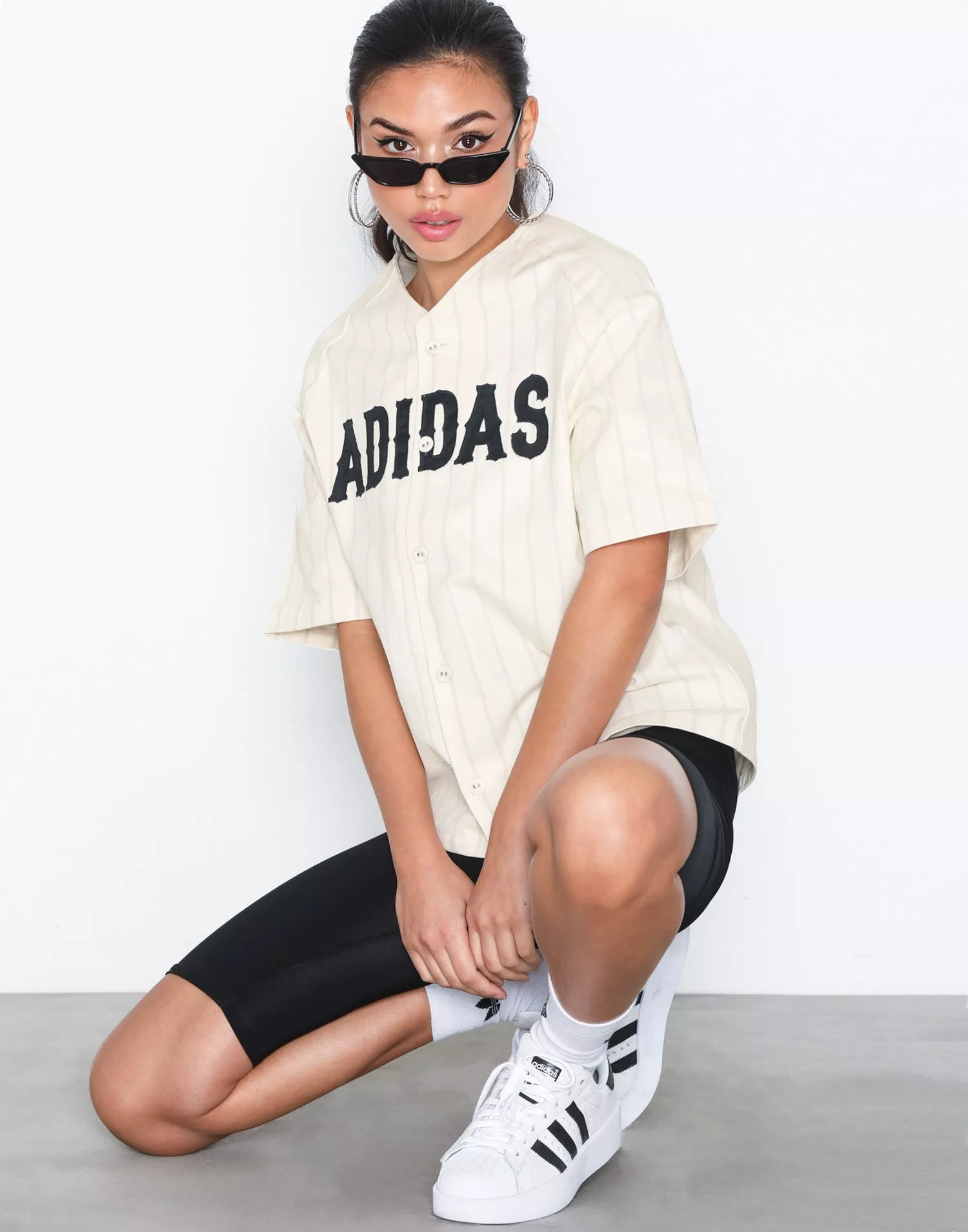 Adidas originals womens 2025 baseball jersey shirt