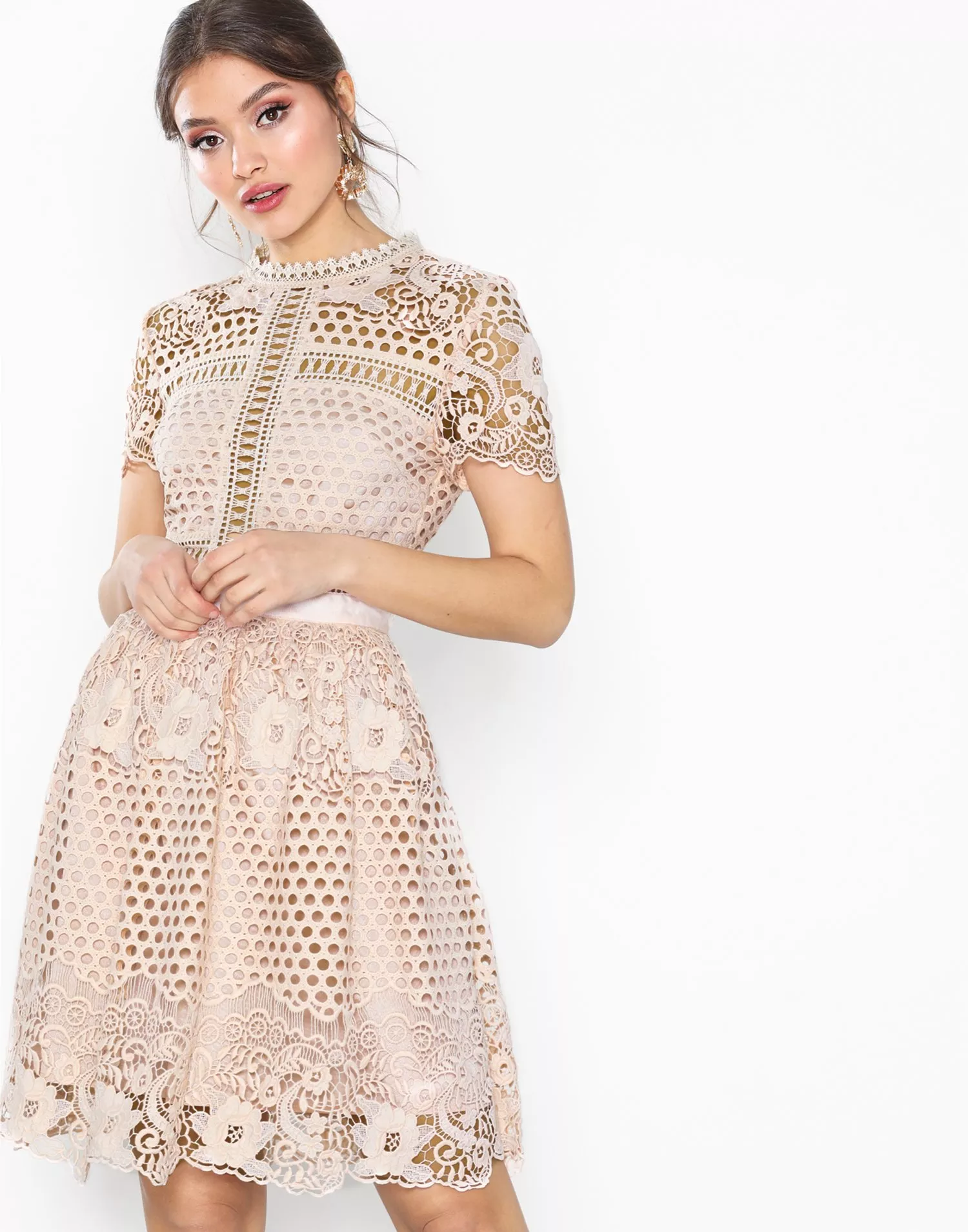 Buy By Malina Flower Emily dress Champagne Nelly