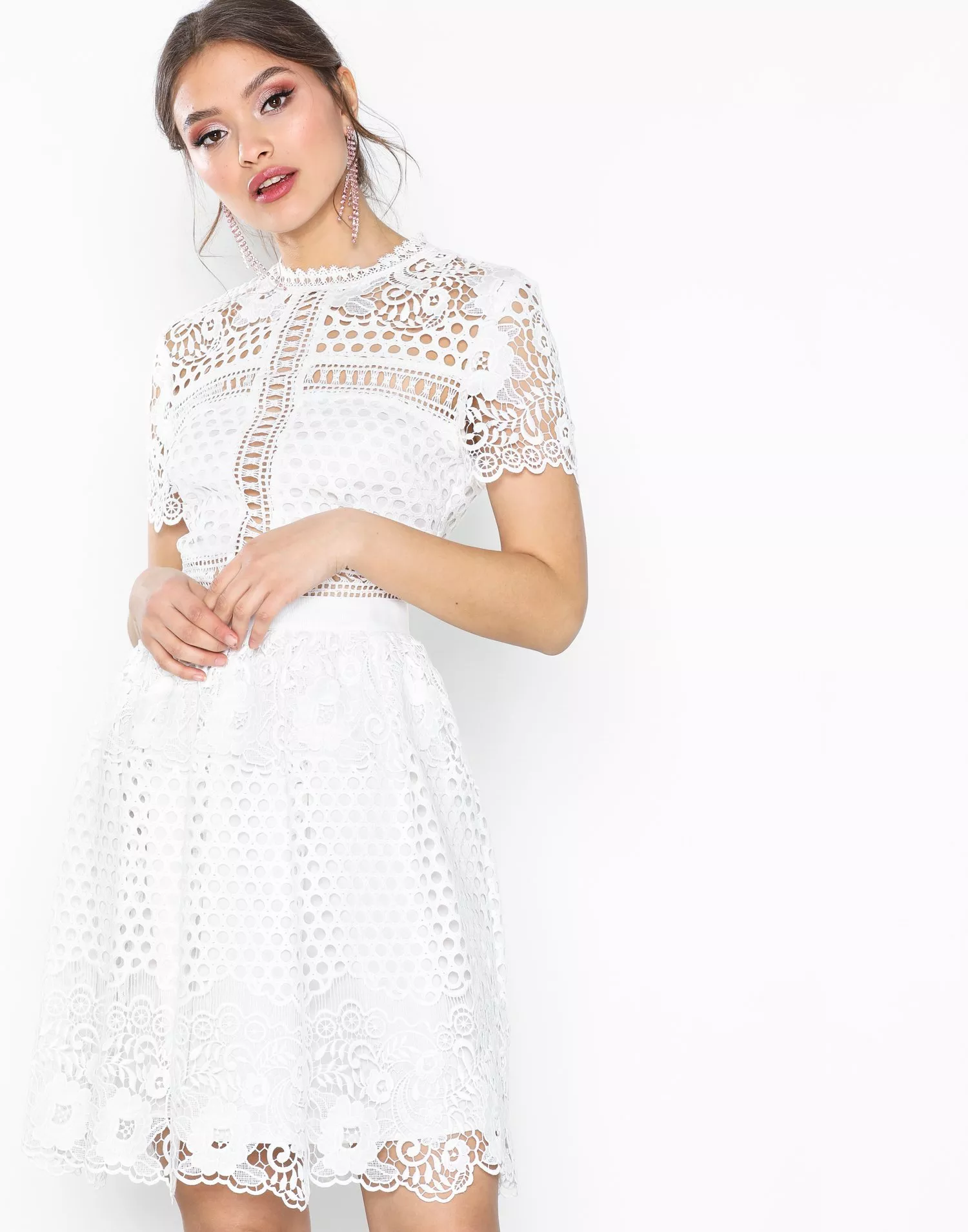 Buy By Malina Flower Emily dress White Nelly