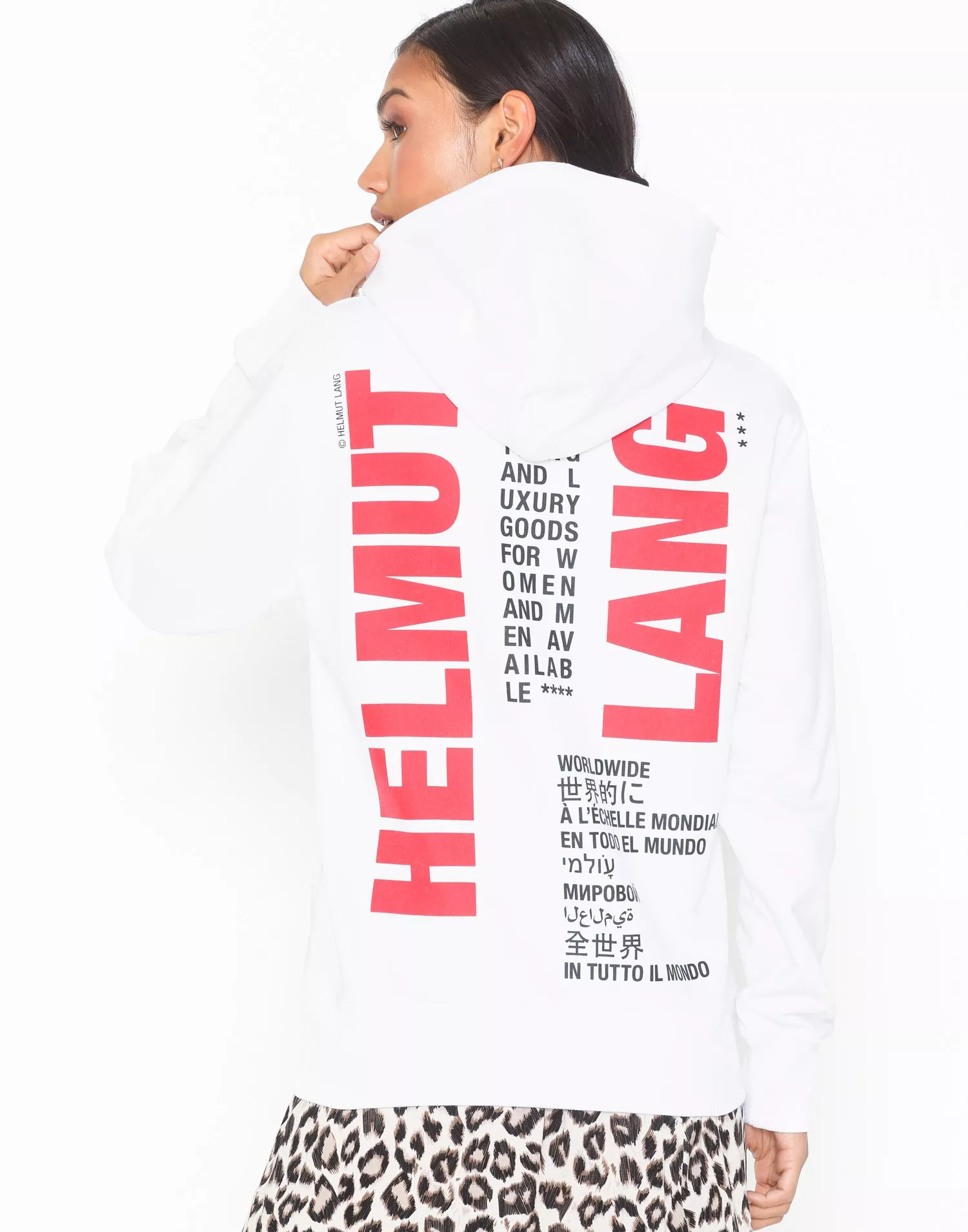 Buy Helmut Lang worldwide hoodie.wo1 White Nelly