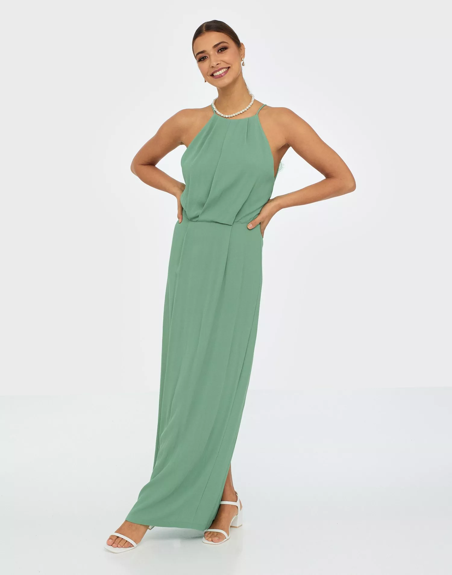 Willow dress 2025 long chinois green