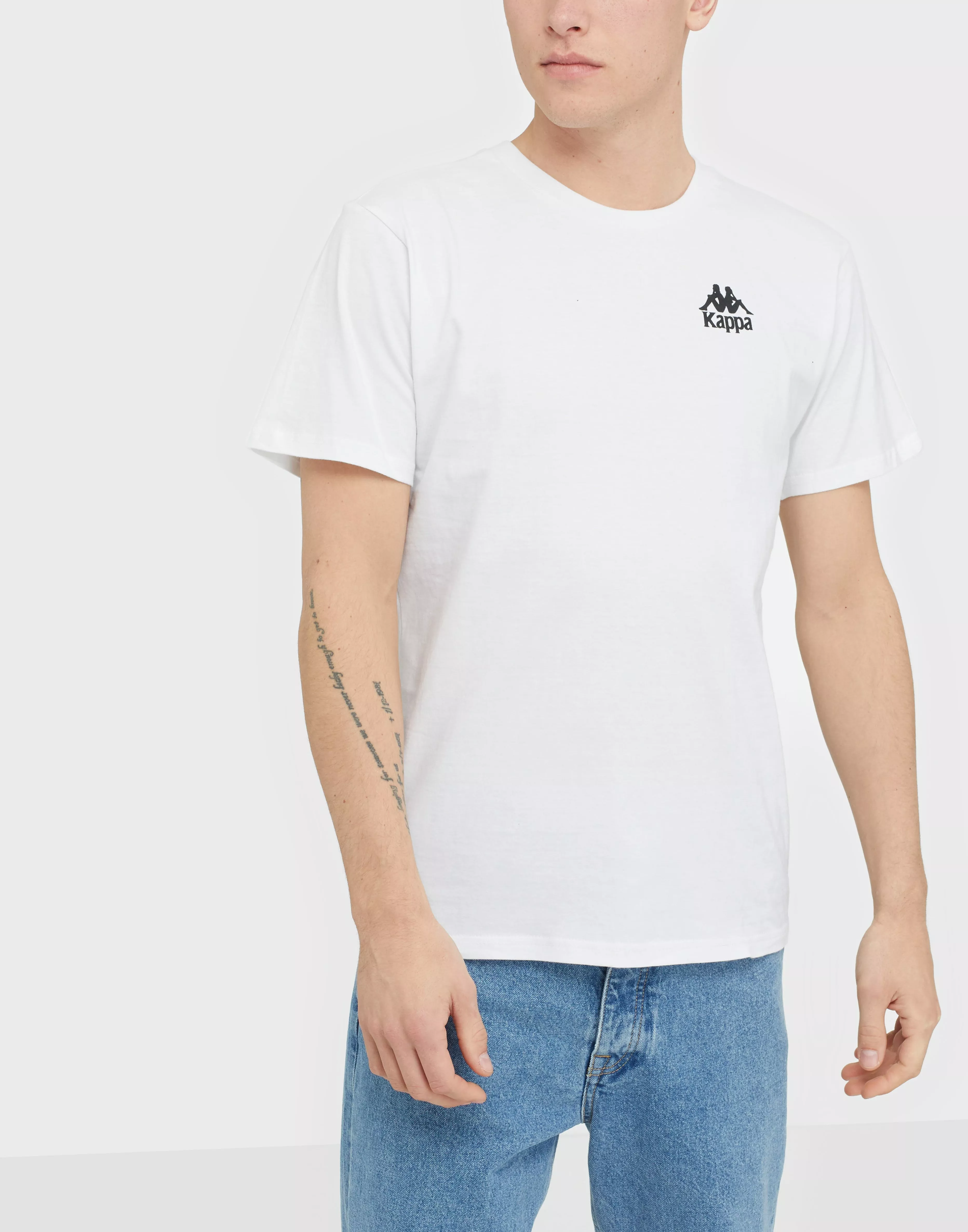 KAPPA T-Shirt S/S Auth Wollie Hvid/Sort | NLY Man