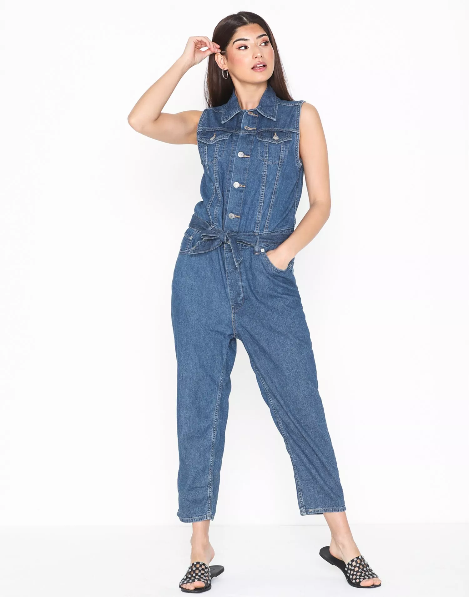 Levi's cropped shop taper jumpsuit